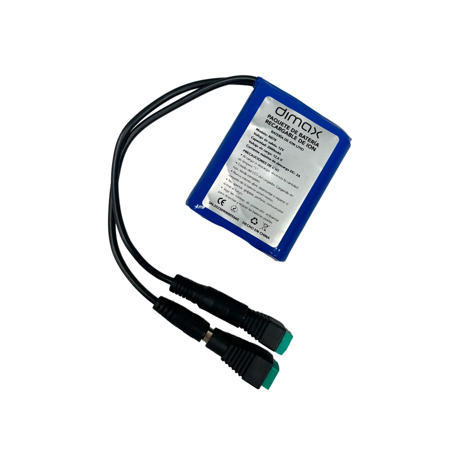 Bateria de Litio con Conector 12v2a — foto 2