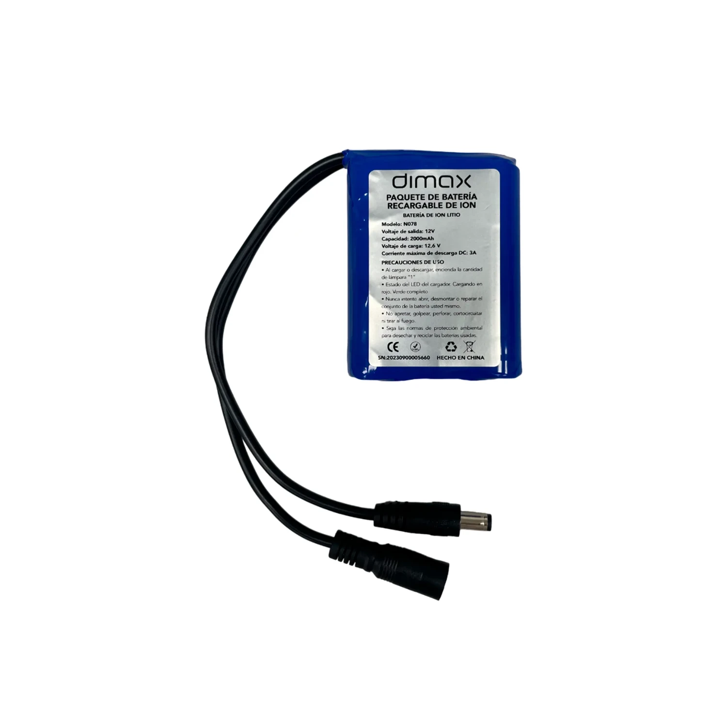 Bateria de Litio con Conector 12v2a — foto 3