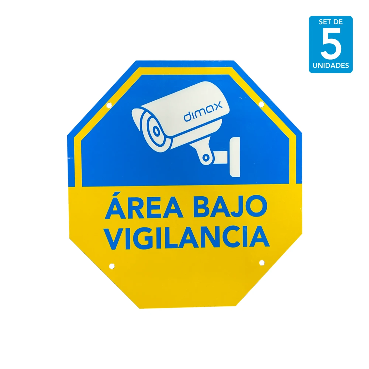 Señal de Monitoreo CCTV 5 Uds 21 21cm — foto 1