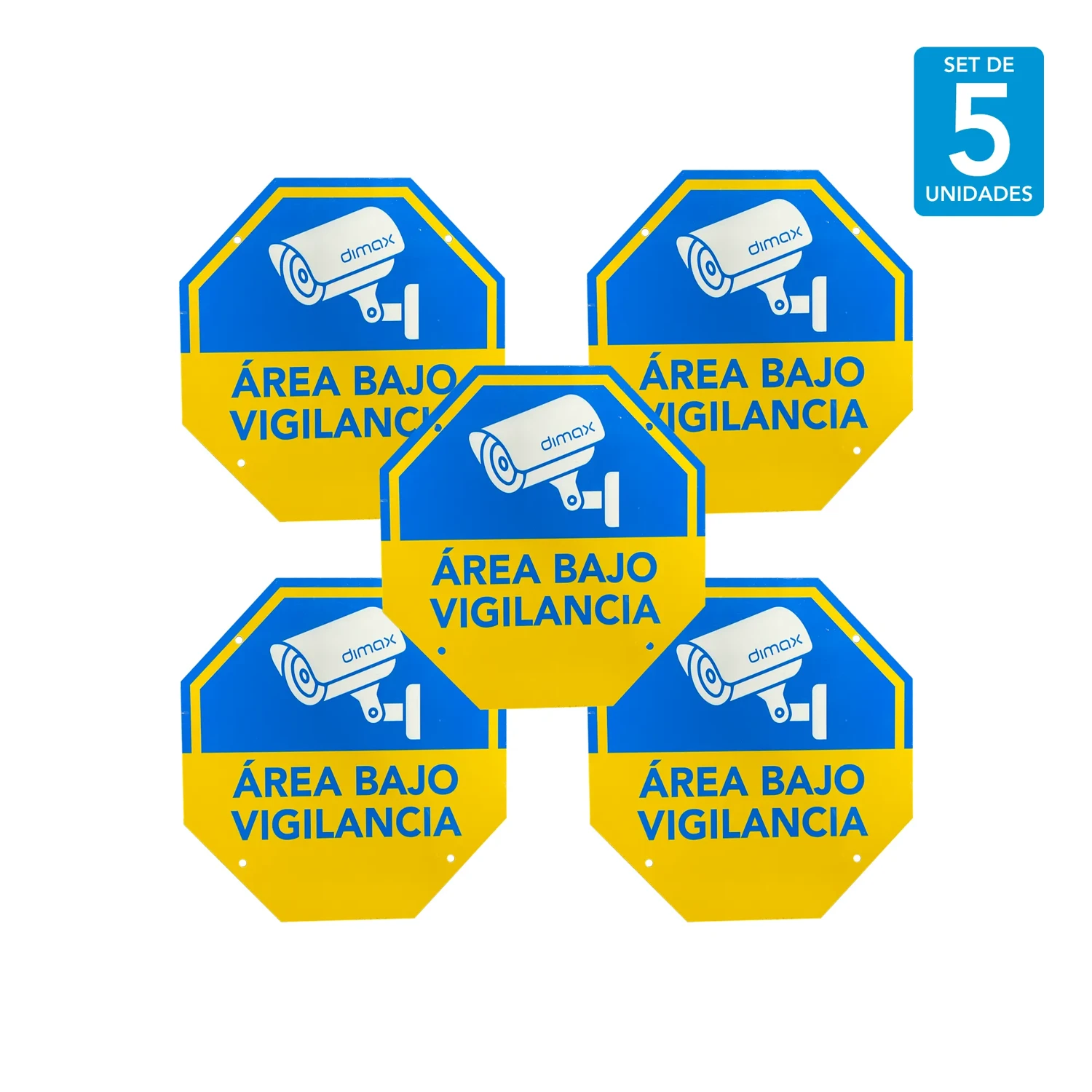 Señal de Monitoreo CCTV 5 Uds 21 21cm — foto 2