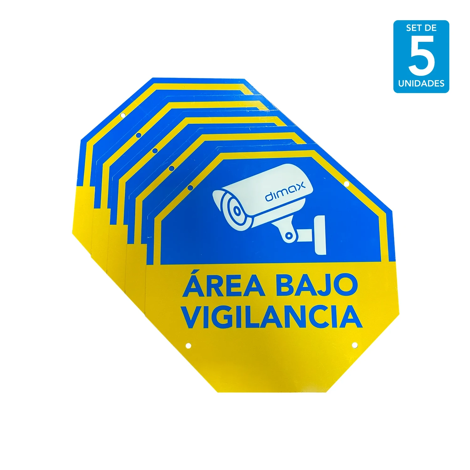 Señal de Monitoreo CCTV 5 Uds 21 21cm — foto 4