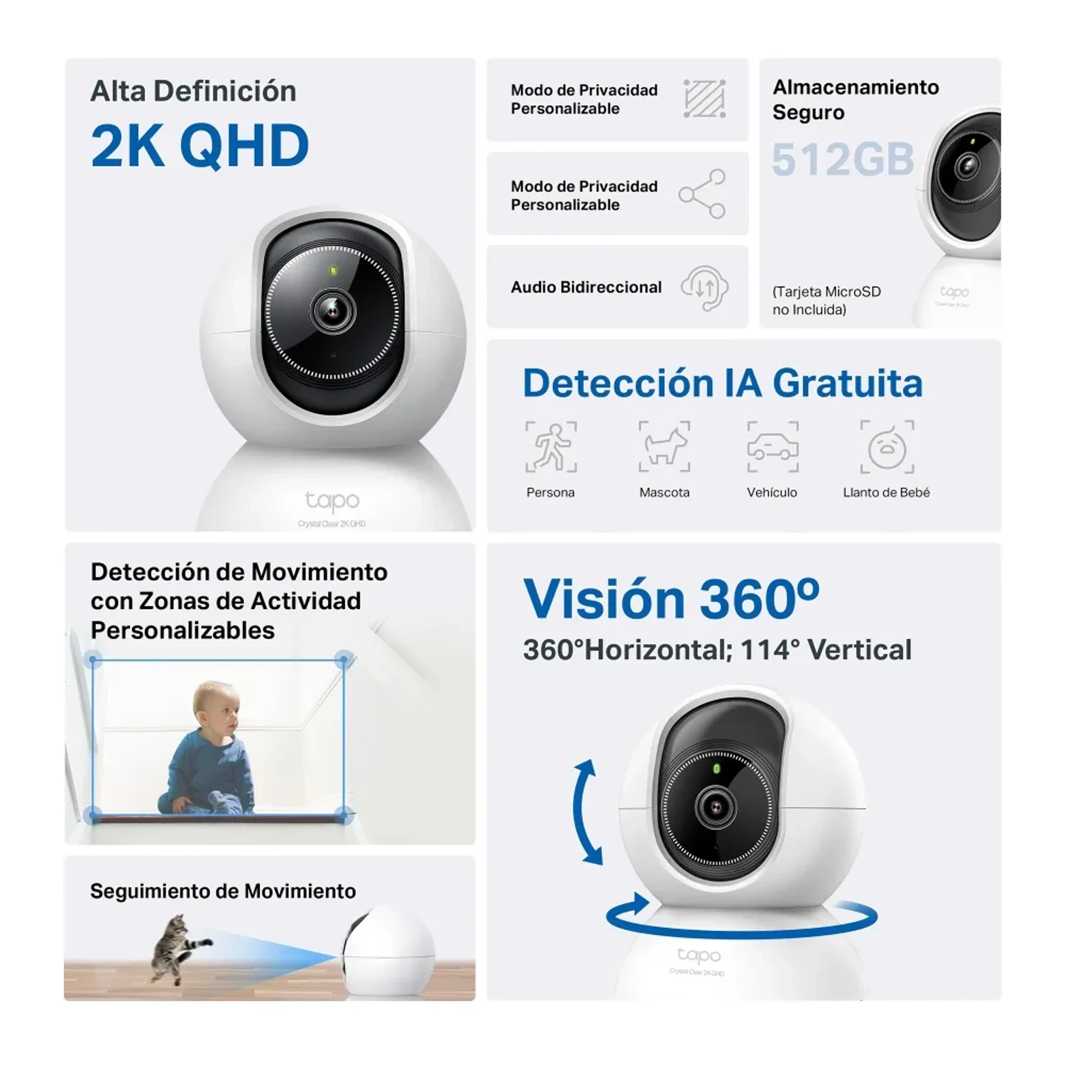 Camara WIFI Tapo C220 2K QHD 4mp (2560x — foto 2