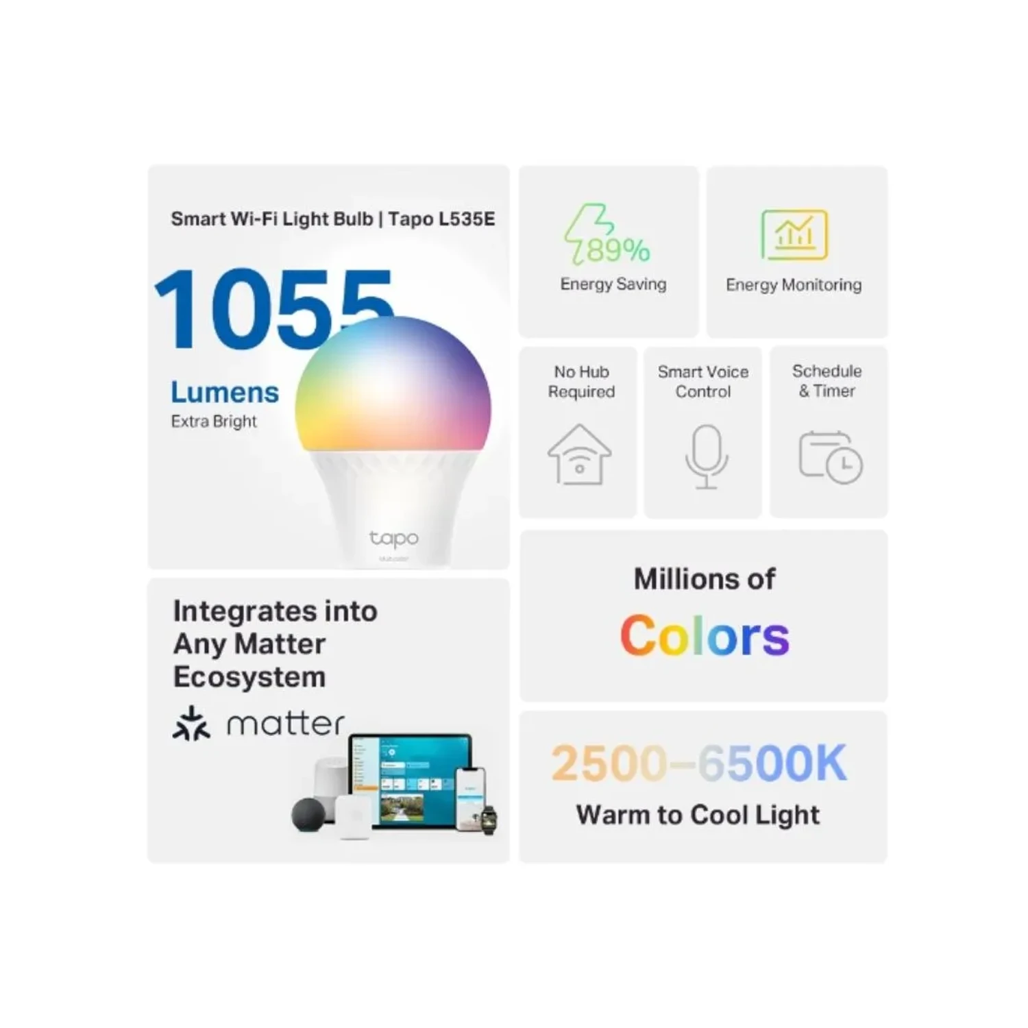 Smart WIFI Light Bulb Multicolor — foto 2