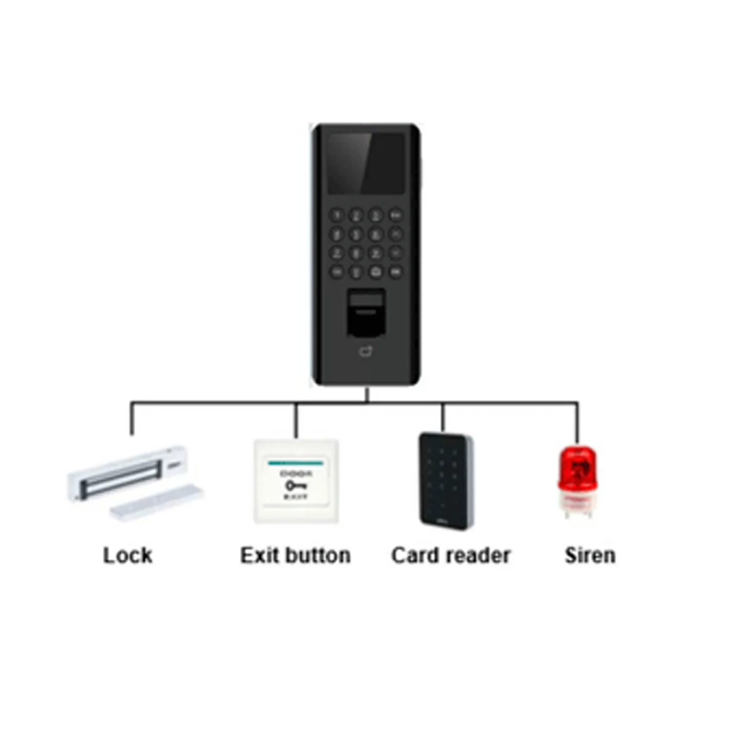 Control de Acceso Huella Pantalla 2,4" — foto 5