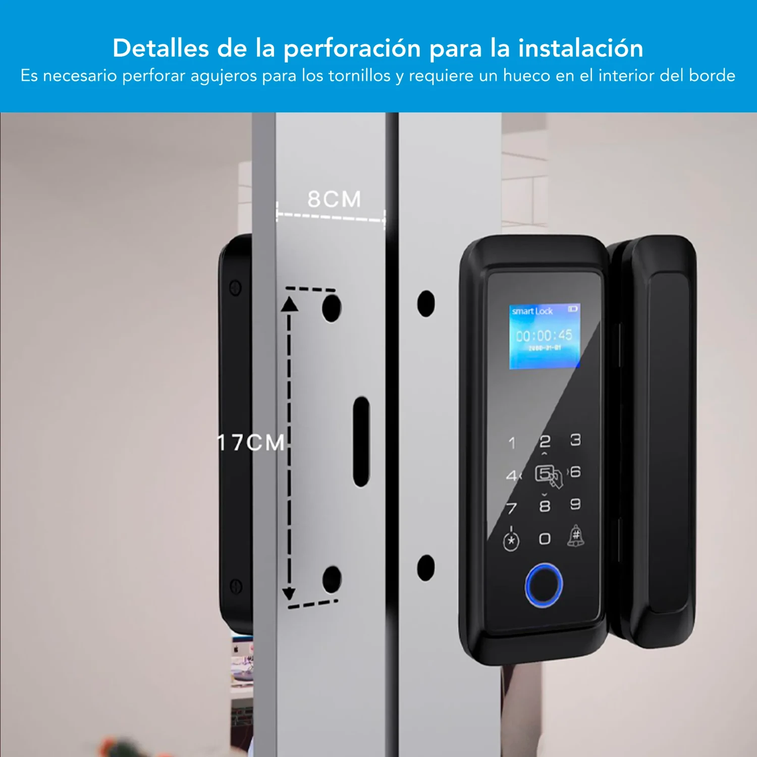 Cerradura Inteligente P/puerta de Vidrio — foto 9