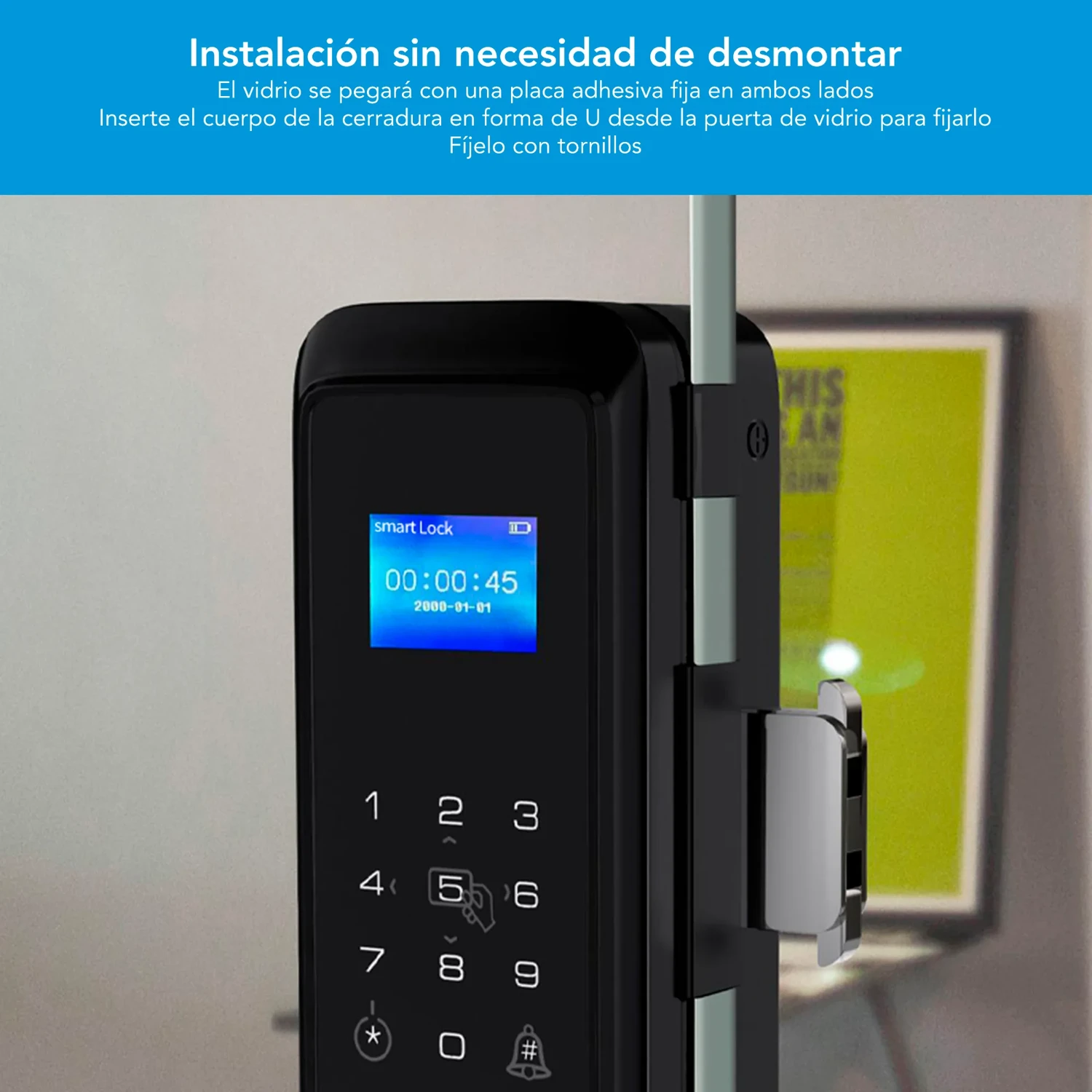 Cerradura Inteligente P/puerta de Vidrio — foto 10