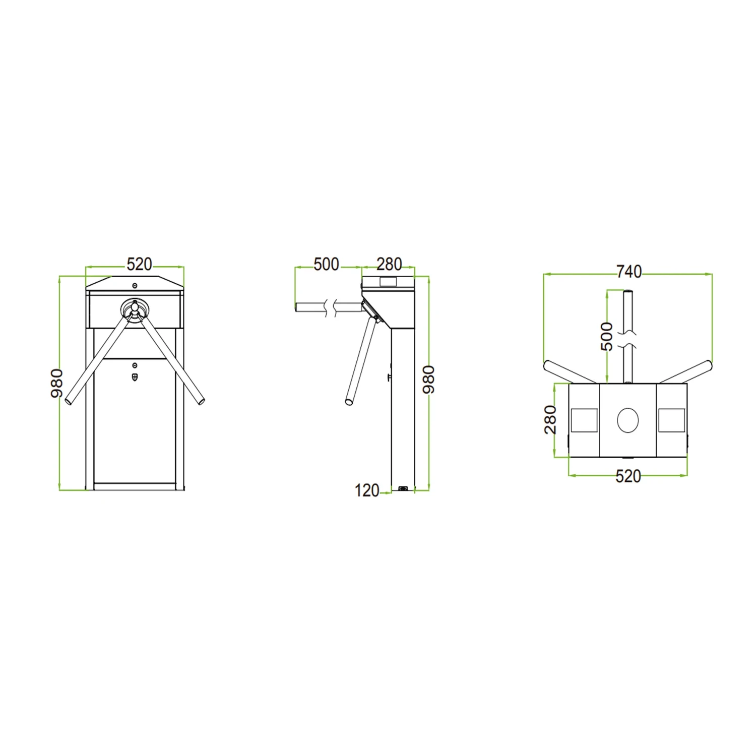 Molinete Bi-direccional/vertical/rfid+fp — foto 3