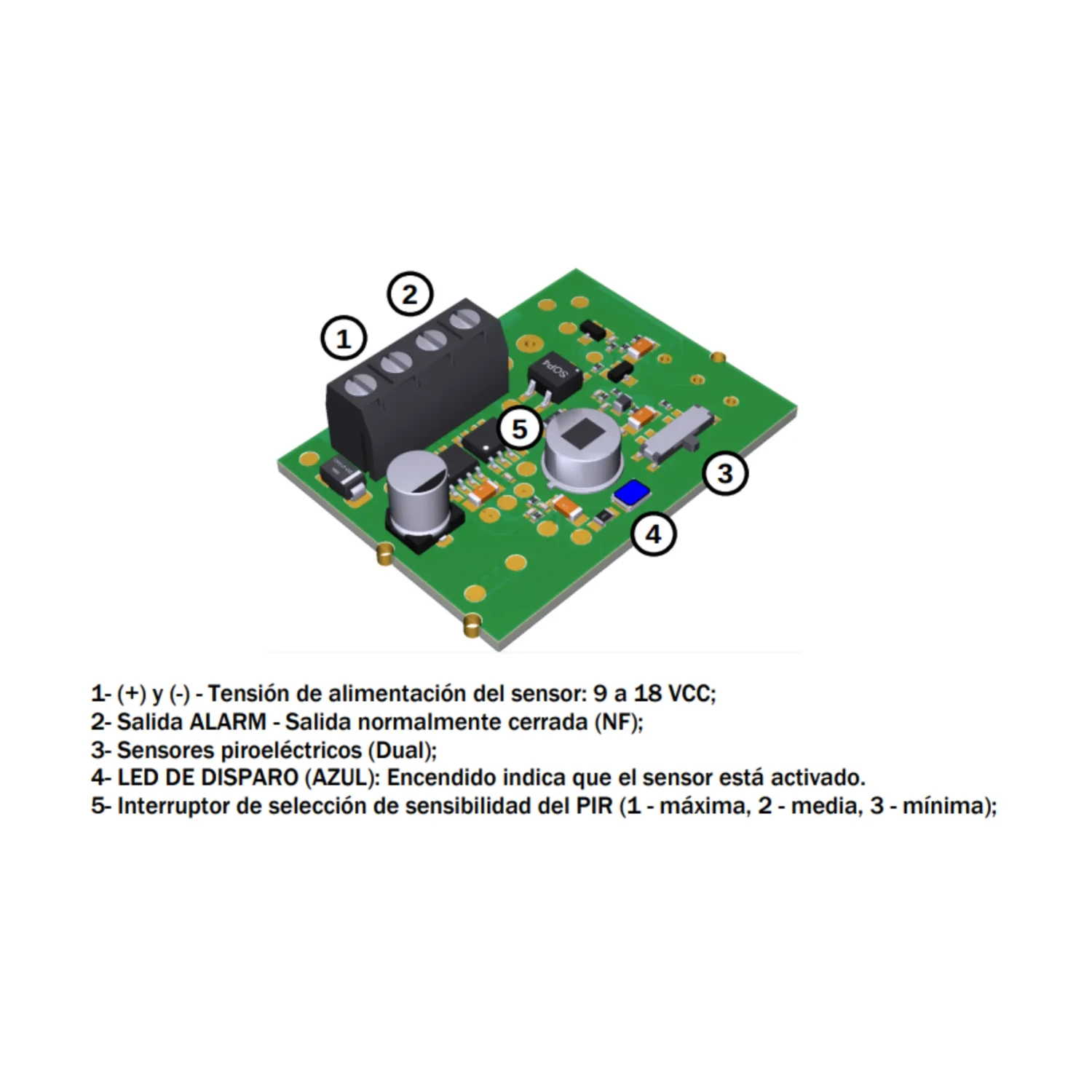 Sensor de Movimiento Cableado — foto 3