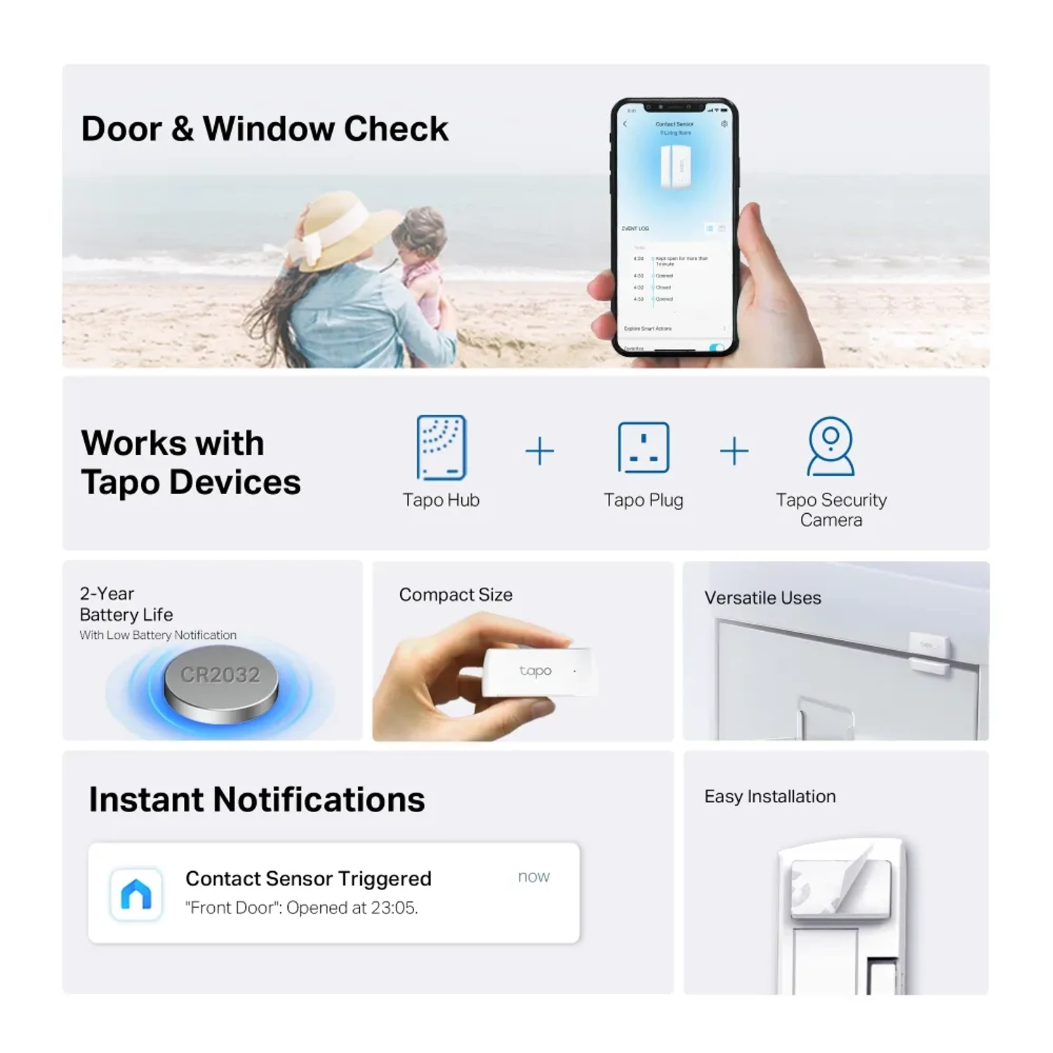 Sensor de Contacto Smart Tapo T110 — foto 2
