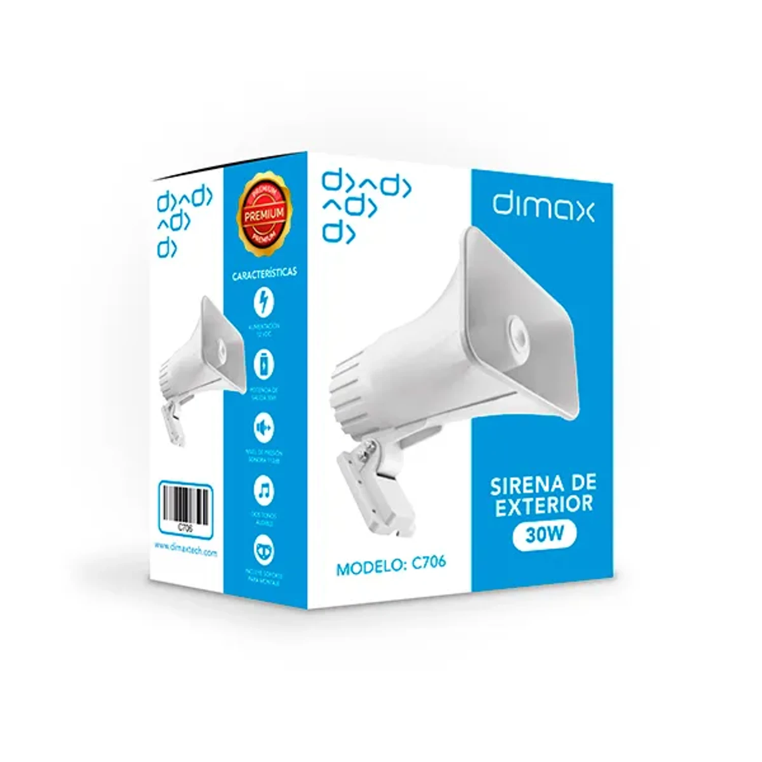 Sirena de 30w de 2 Tonos para Exterior — foto 2