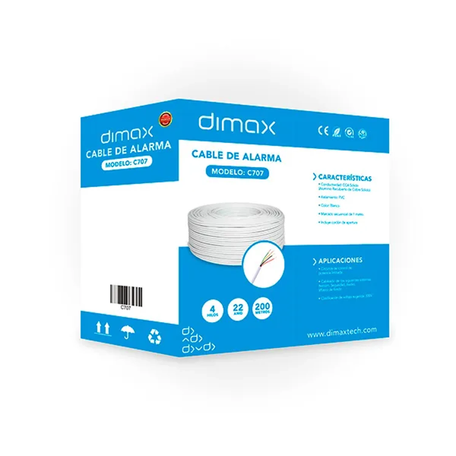 Cable para Alarmas 4hilos Unifilar 22awg — foto 3