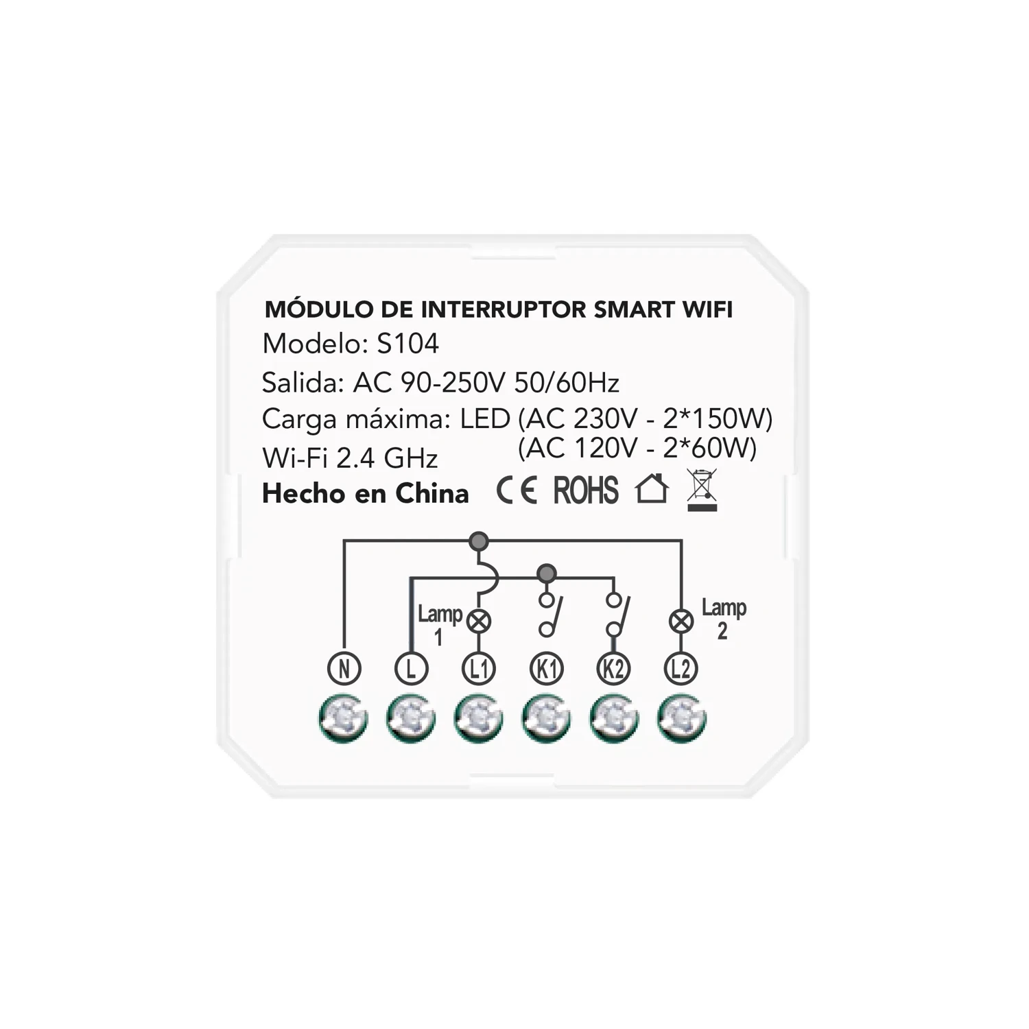 Mini Relé Smart WIFI 2 Gang — foto 1