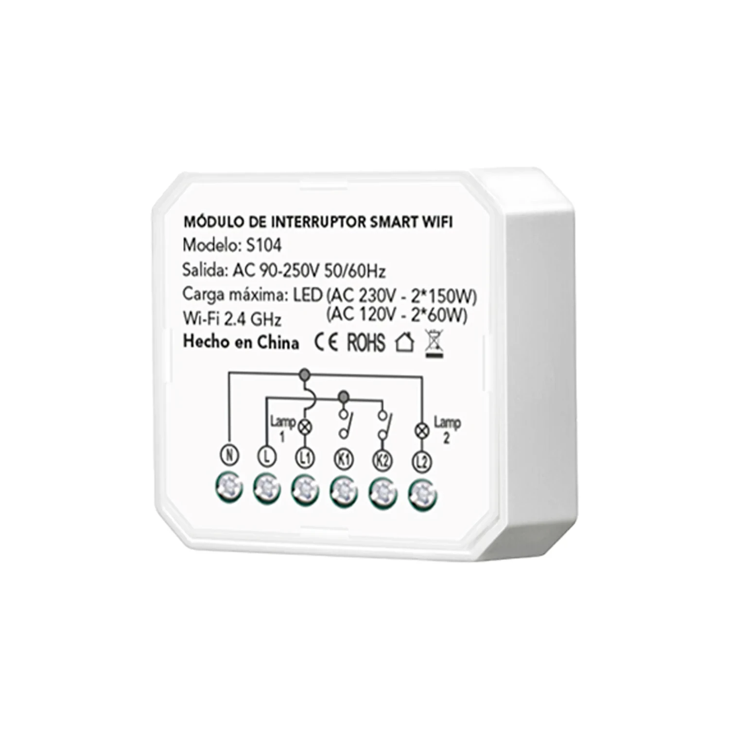 Mini Relé Smart WIFI 2 Gang — foto 2