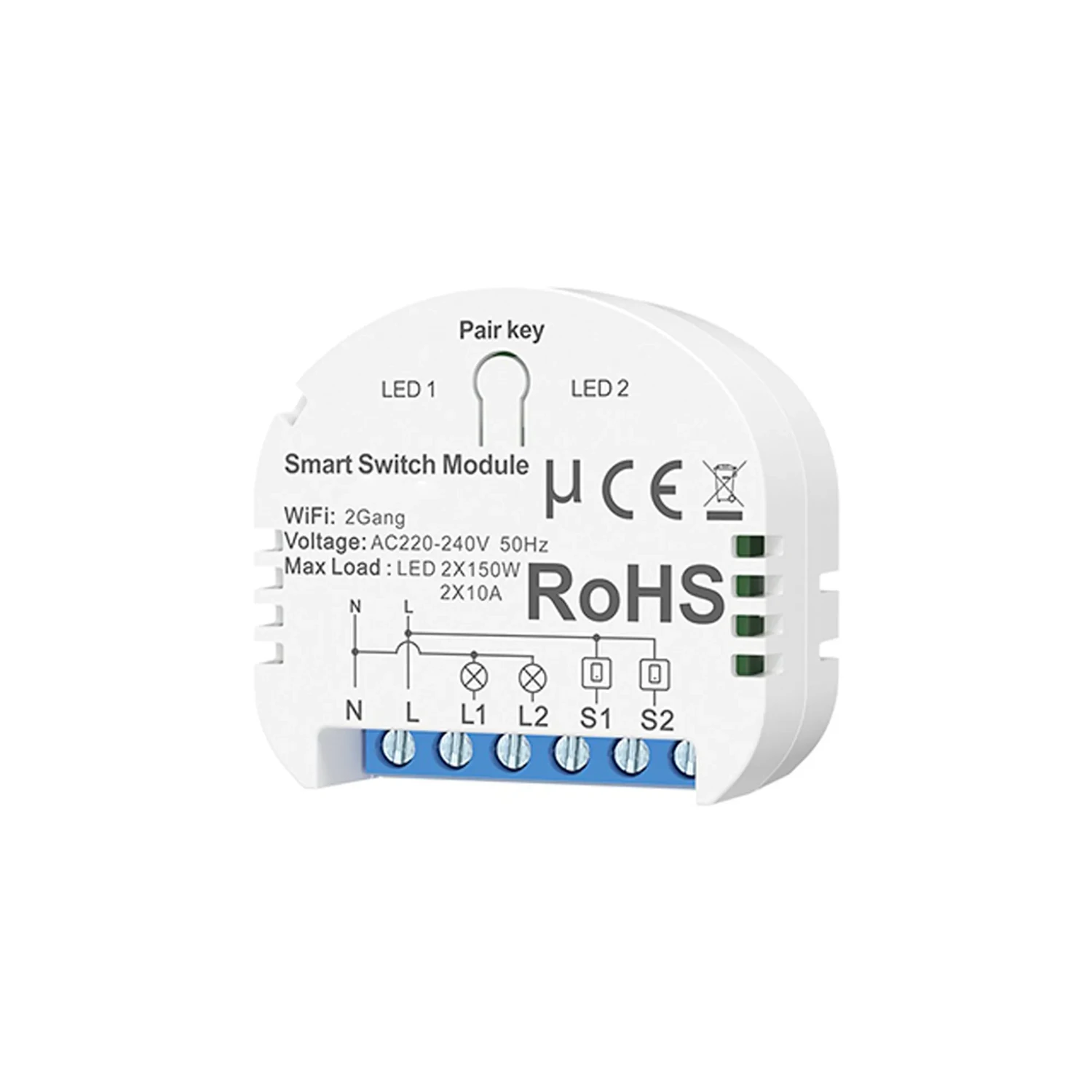 Módulo de Interruptor WIFI - 2 Tomas — foto 4