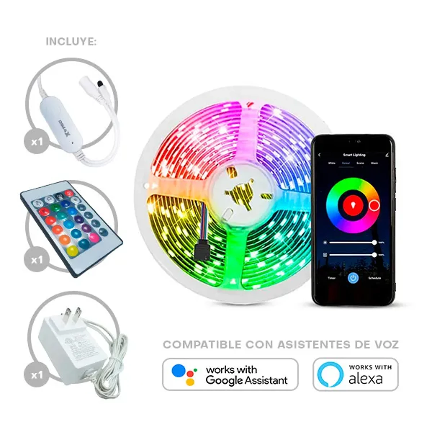 Tira de Luz Led, de 5m, Wifi, Bluetooth — foto 2