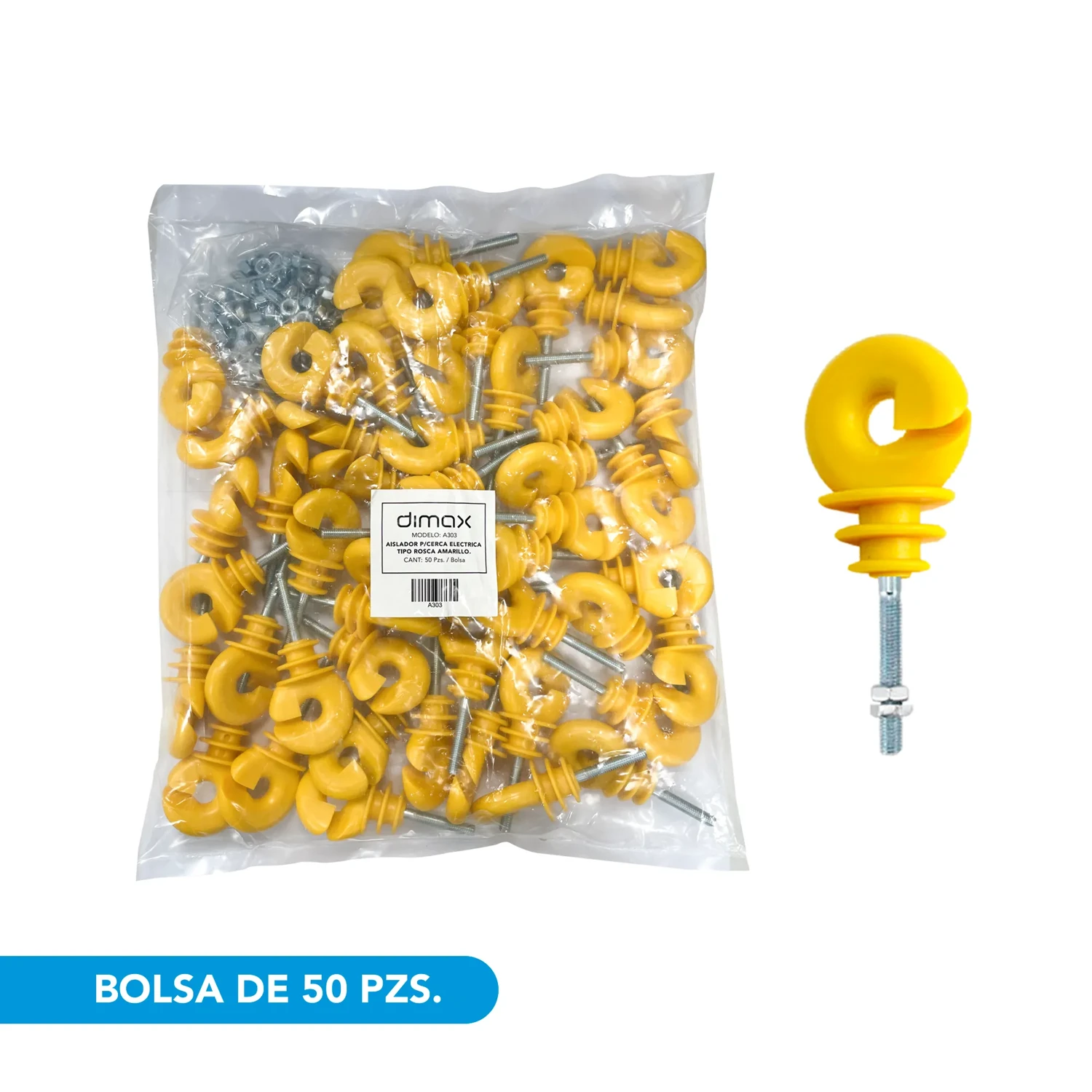 Aislador P/cercas Eléctricas Tipo Rosca — foto 1