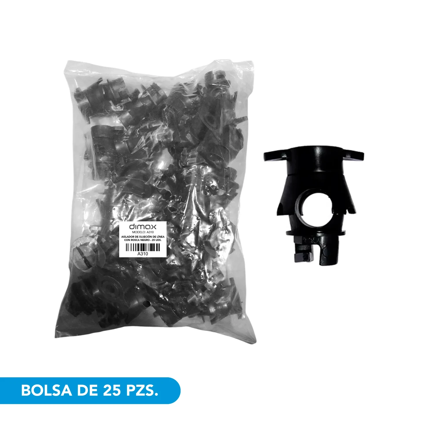 Aislador de Sujeción de Línea con Rosca — foto 1