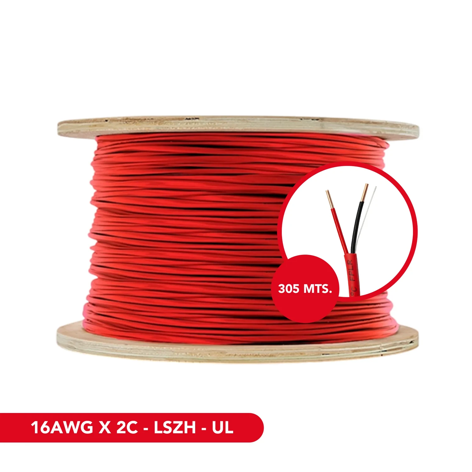 Cable Contra Incendio 16awgx2c-lszh — foto 1