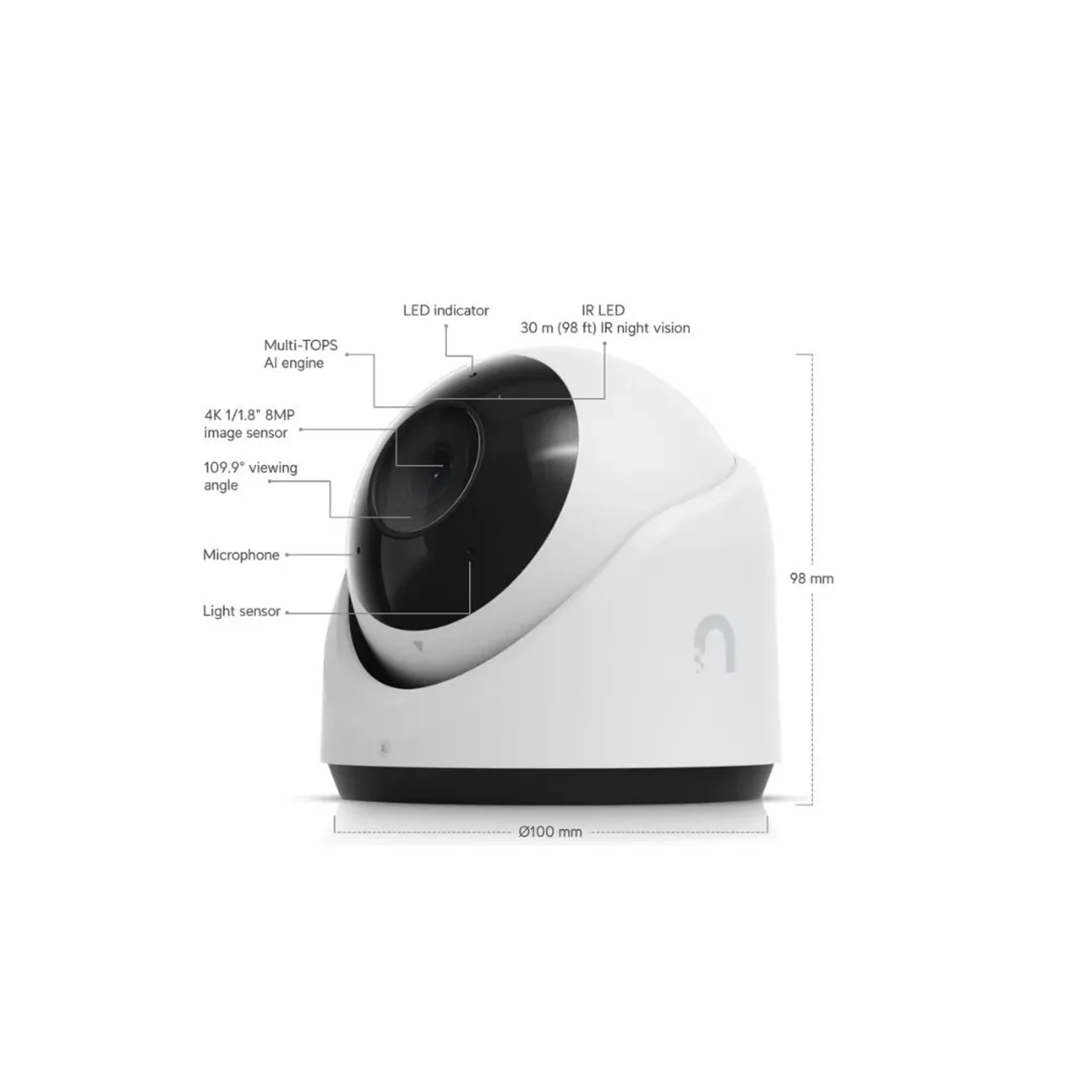 Camara IP Unifi Protect G6 Turret 8 MP — foto 1