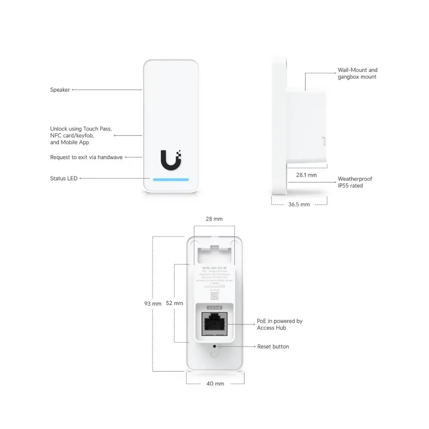 Kit de Control de Acceso Unifi 1 Puerta — foto 5