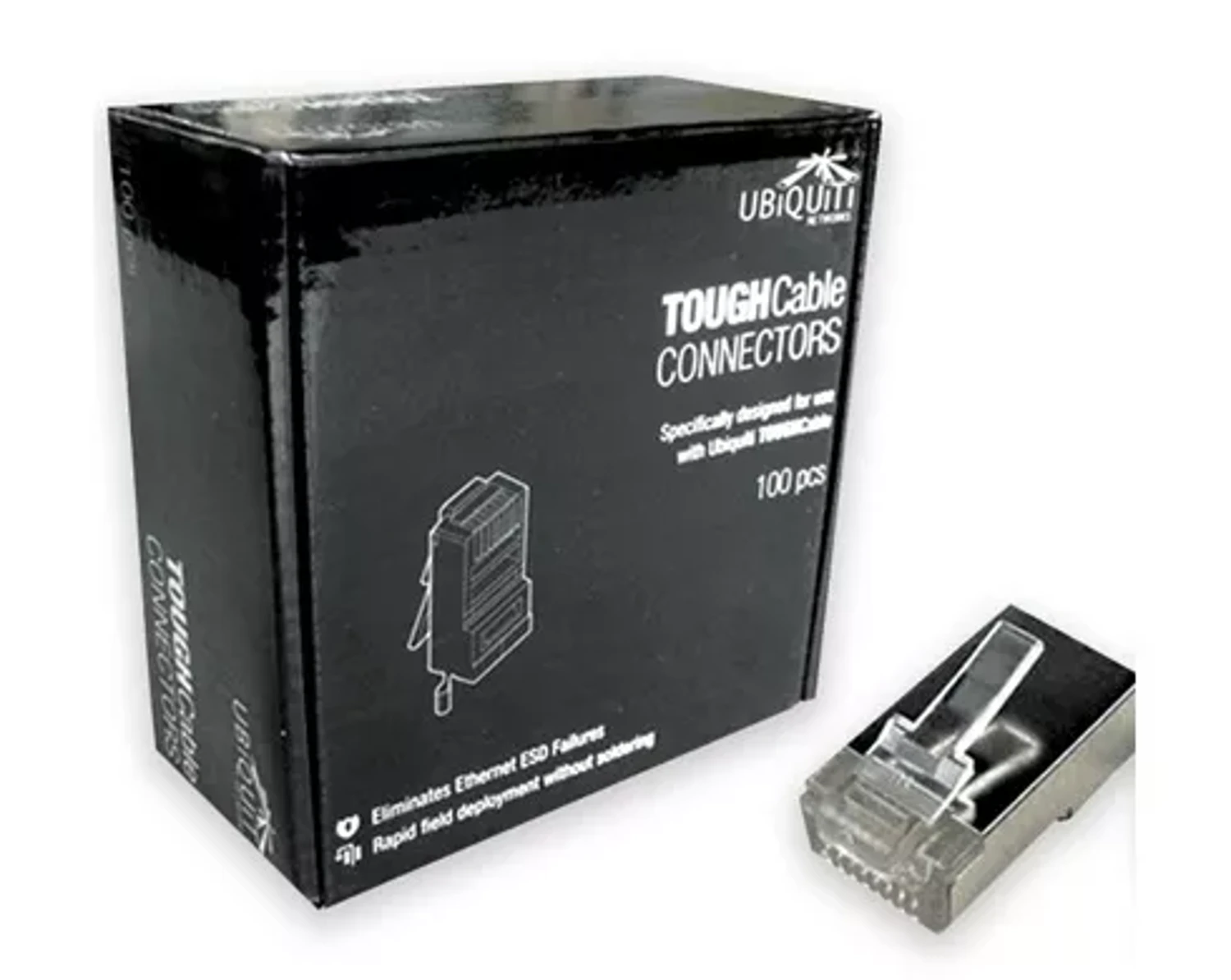 Conector RJ45 Blindado CAT5E 10 Und — foto 1