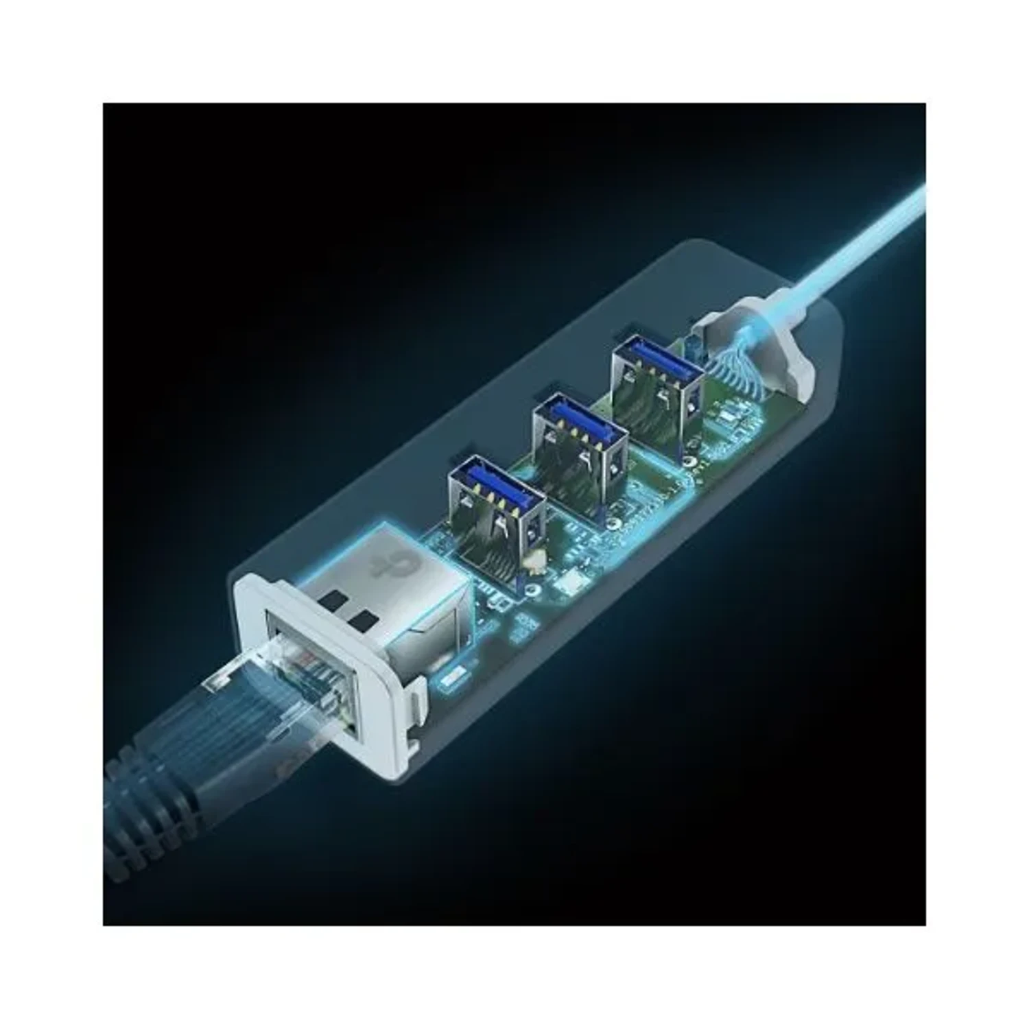 Adaptador Usb-c Gigabit 2 en 1 Hub 3 PU — foto 3