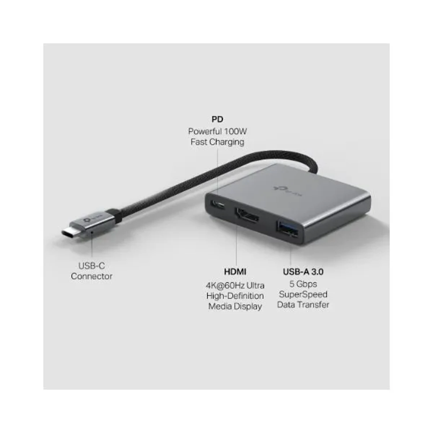 Hub Usb-c 3 en 1 Puerto HDMI 4k@60hz — foto 3