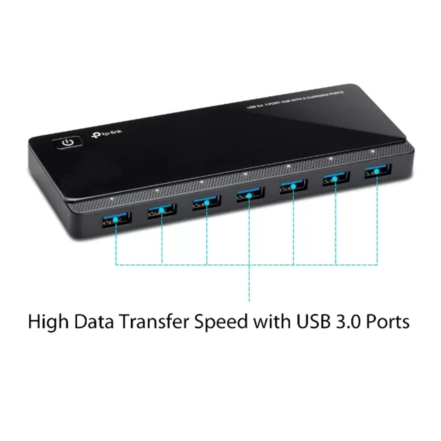 Hub de 7 Puertos Uh720 USB 3.0 con 2 — foto 1