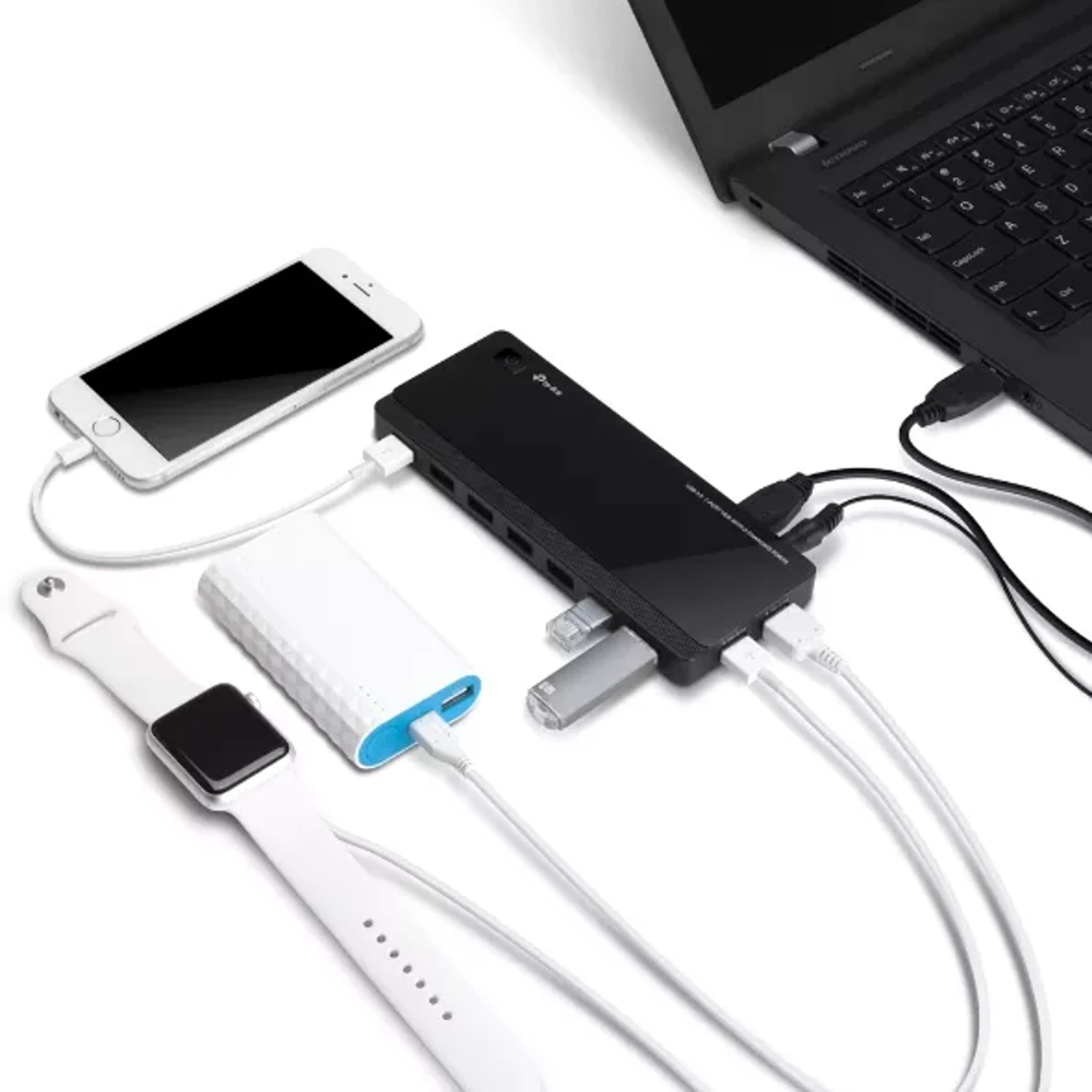 Hub de 7 Puertos Uh720 USB 3.0 con 2 — foto 4