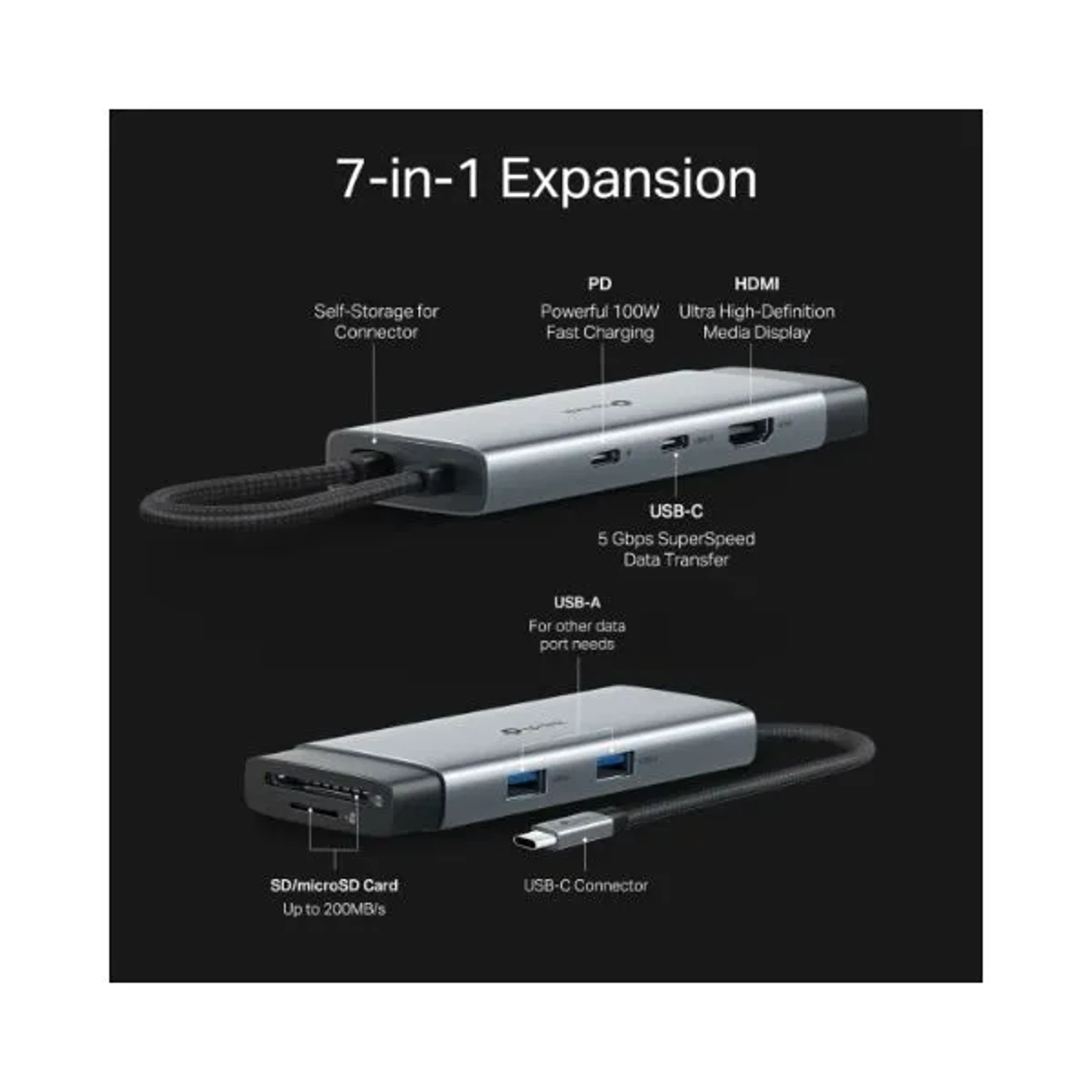 Hub Usb-c 7 en 1 Puerto HDMI 4k@60hz — foto 4