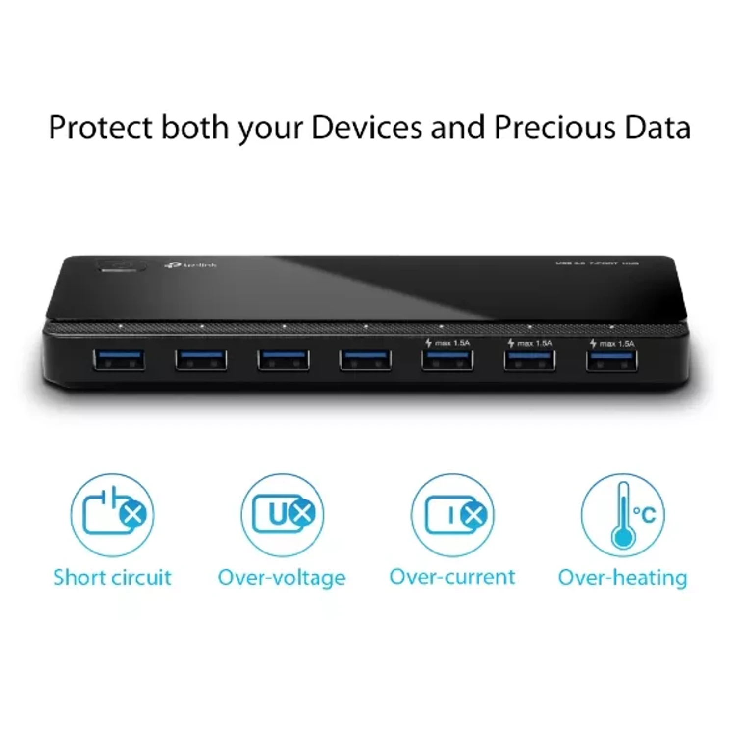 Hub de 7 Puertos Uh700 USB 3.0 — foto 4