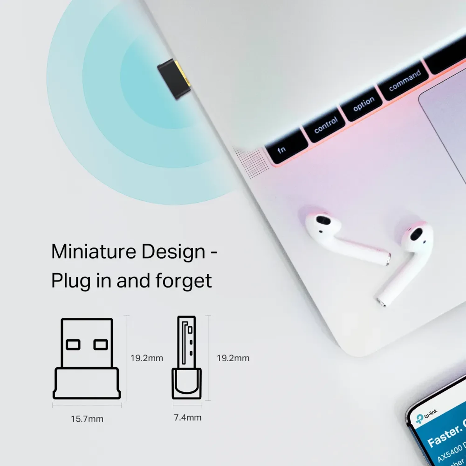 Mini Adaptador USB WIFI /bluetooth 4.2 — foto 2
