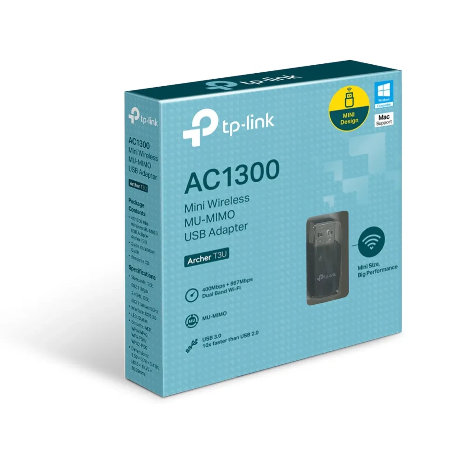Mini Adaptador USB Inalambrico AC 1300 — foto 4