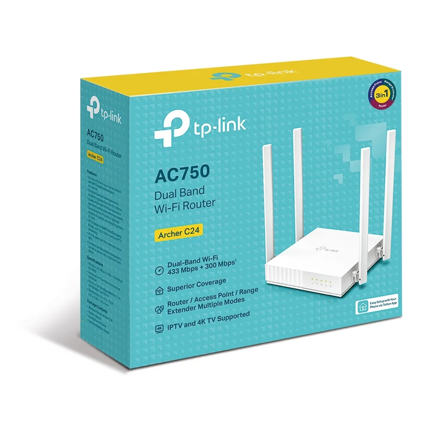 Router Inalambrico Archer C24 Doble Band — foto 4