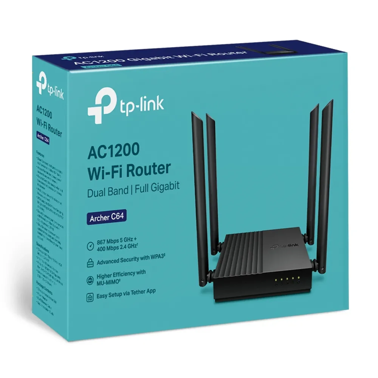 Router Inalambrico Archer C64 AC 1200 — foto 4