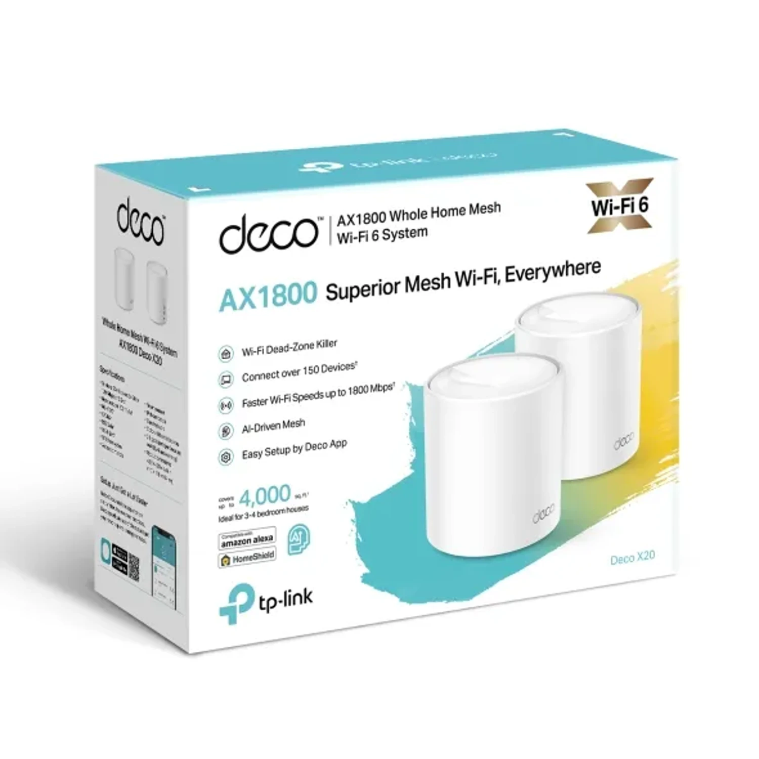 Sistemas Wi-fi 6 Mesh/deco X20 (2-pack) — foto 1
