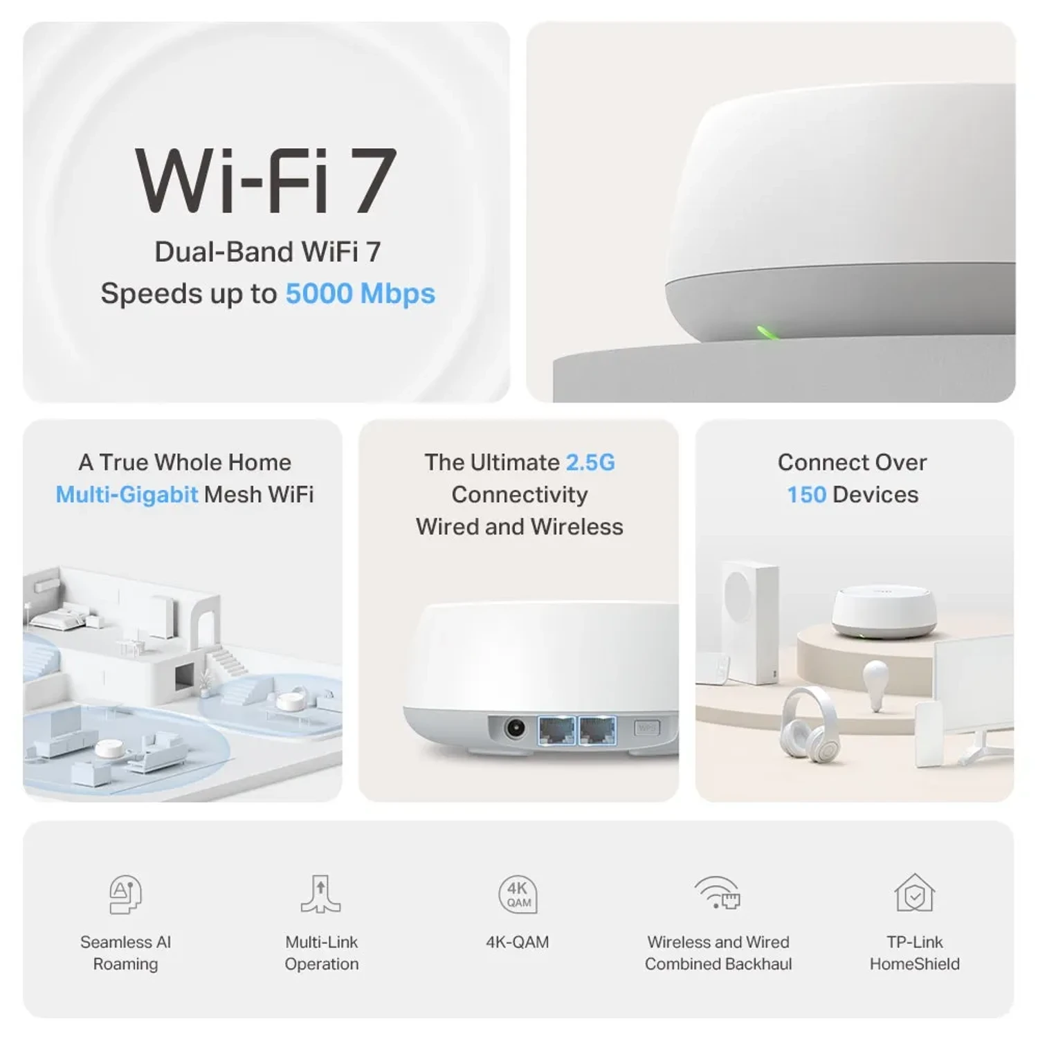 Sistemas Wi-fi 7 Mesh/deco Be25 (2-pack) — foto 2