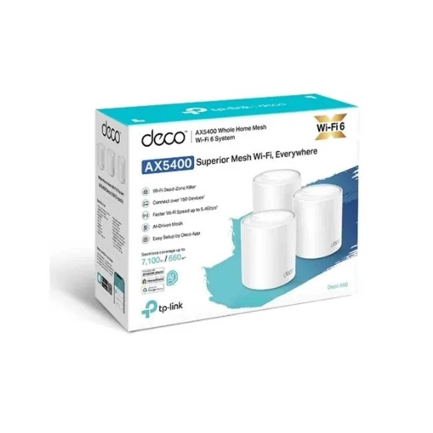 Sistemas Wi-fi 6 Mesh/deco X60 (3-pack) — foto 5