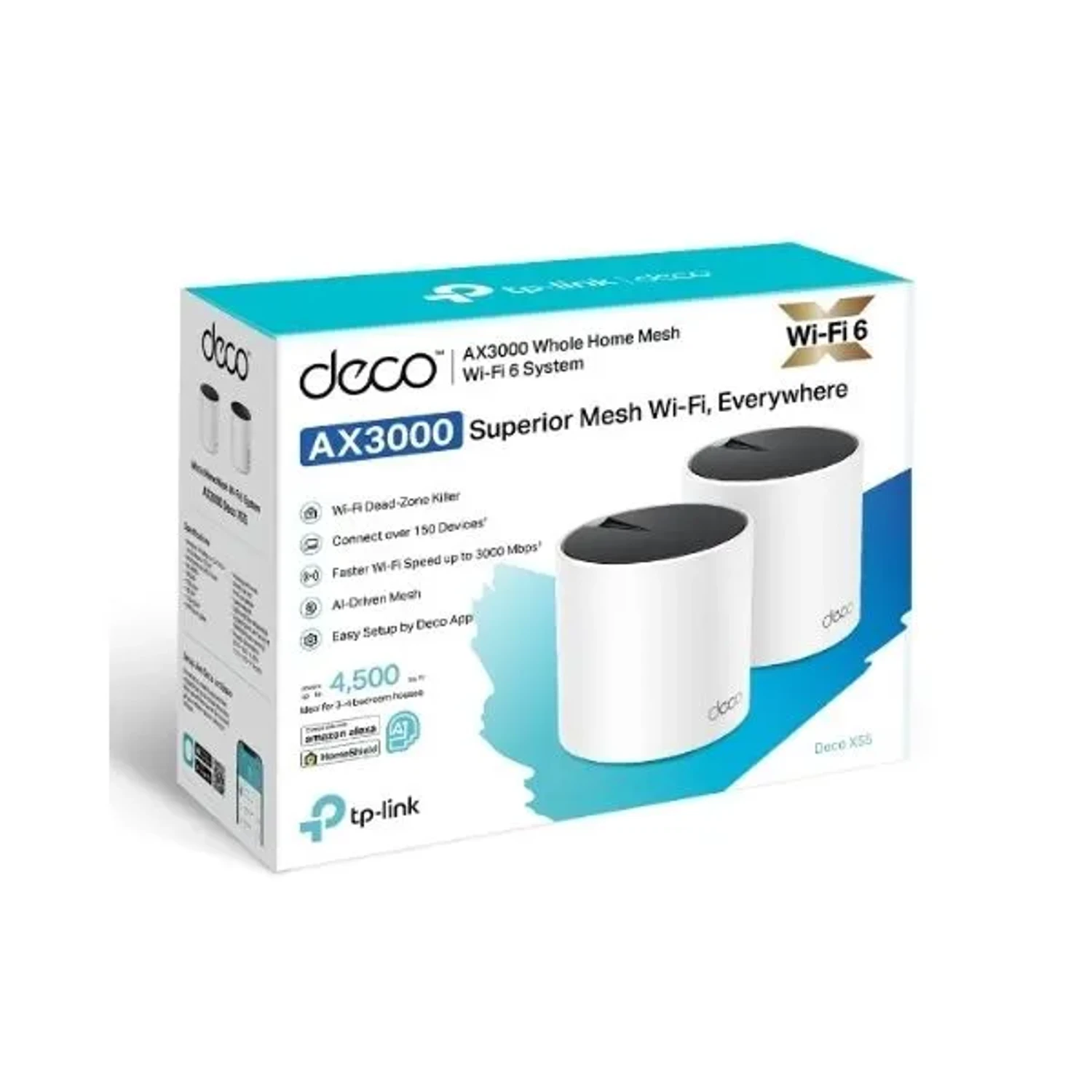 Sistemas Wi-fi 6 Mesh/deco X55(2-pack) — foto 6