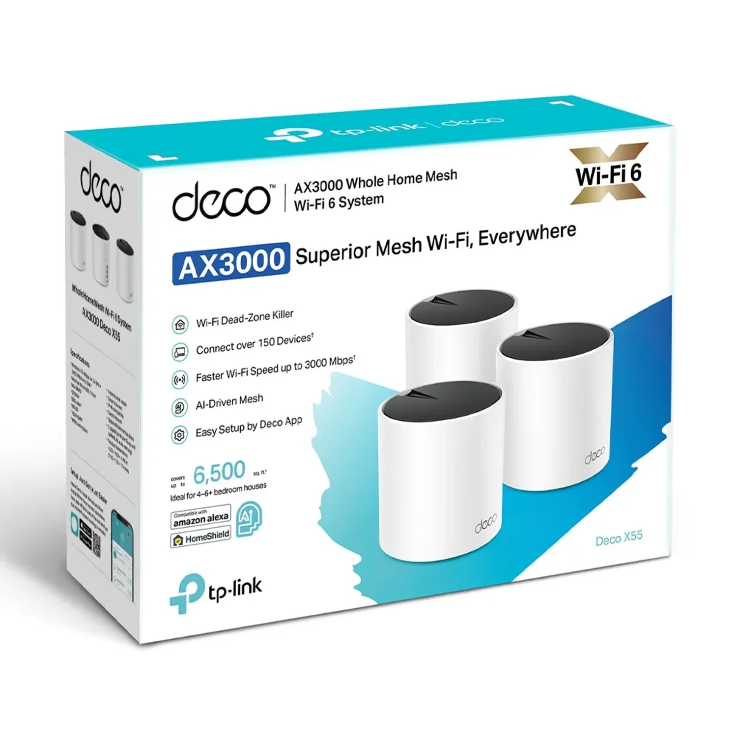 Sistemas Wi-fi 6 Mesh/deco X55(3-pack) — foto 2