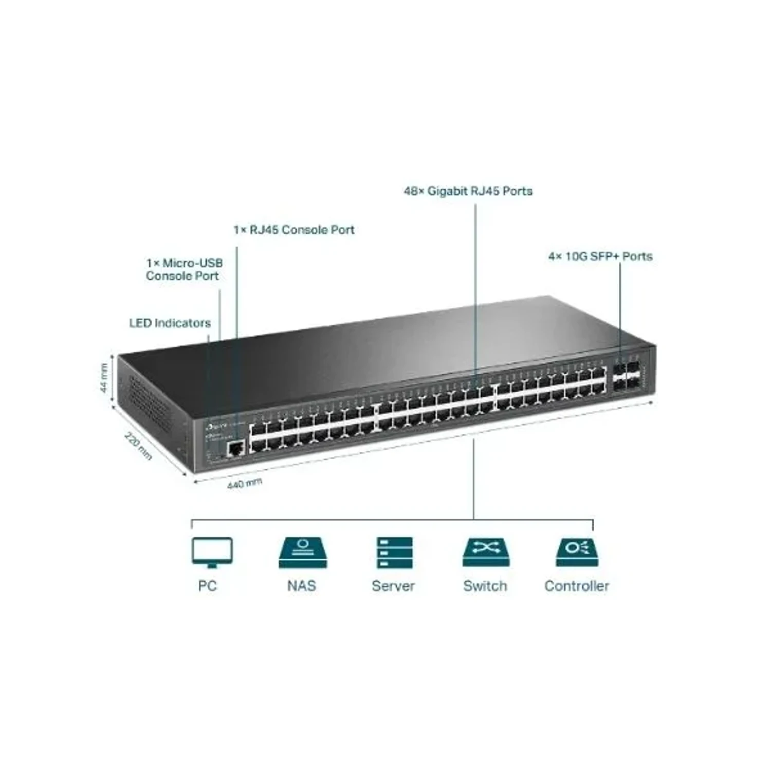Switch Administrable Jetstream 52 Puerto — foto 5