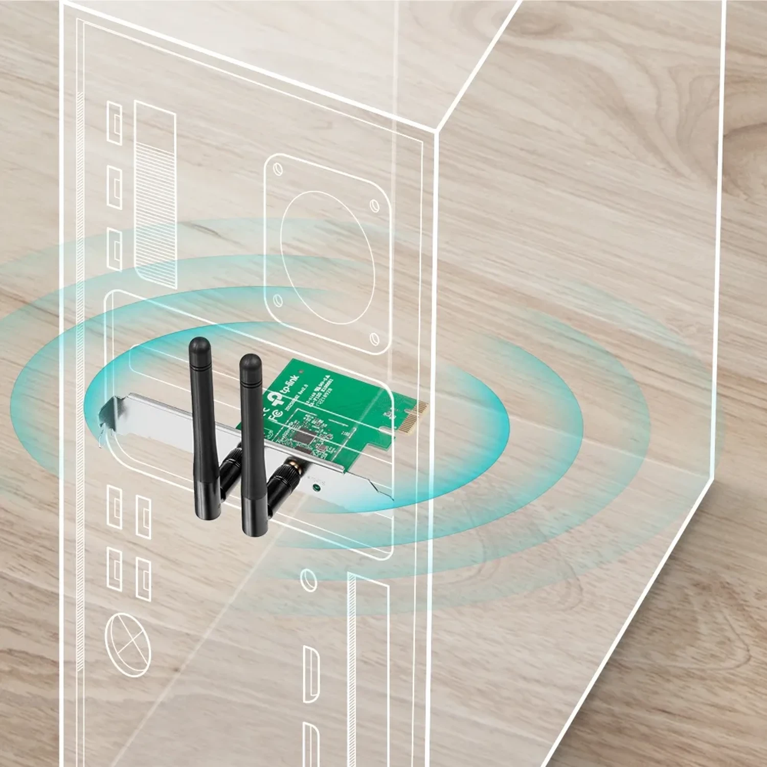 Tarjeta Inalambrica Pci Express 300mbps — foto 4