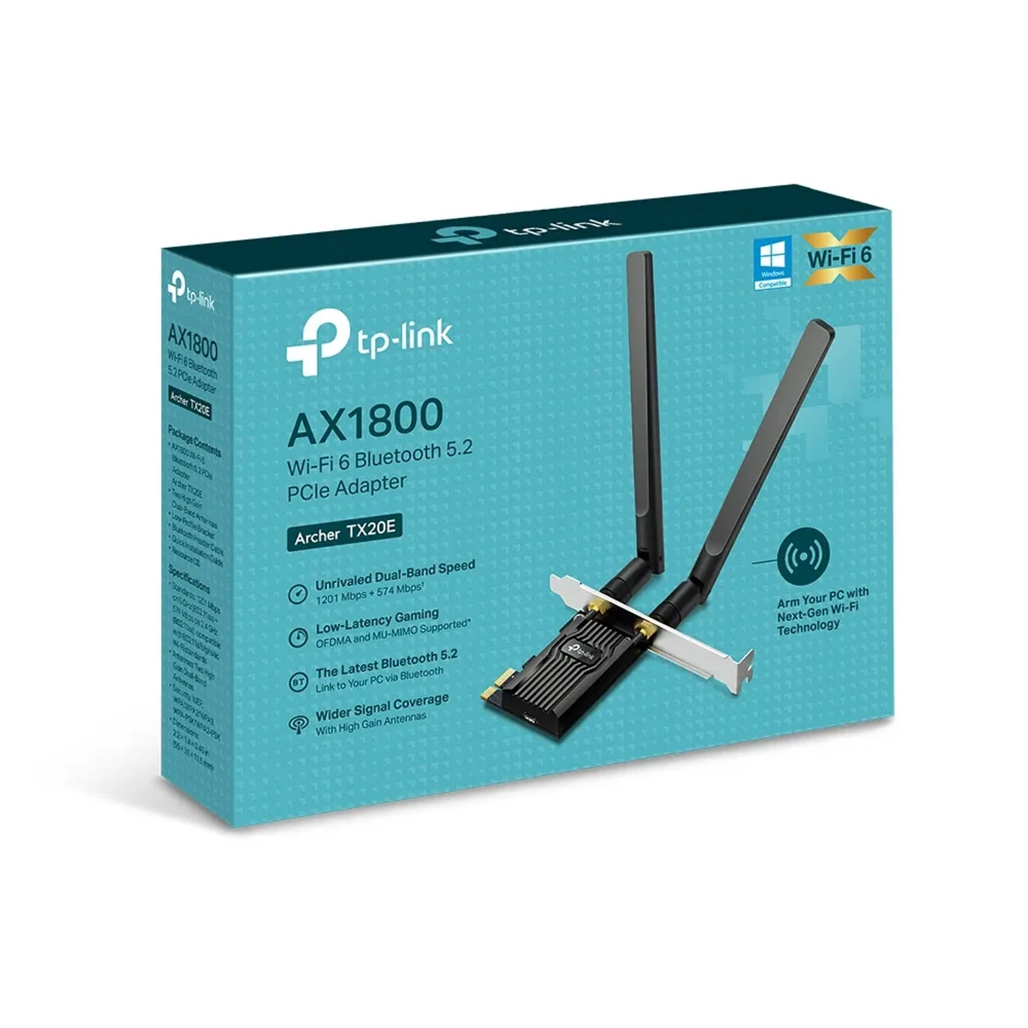 Tarjeta Inalambrica Wifi6+bt Ax1800 — foto 2