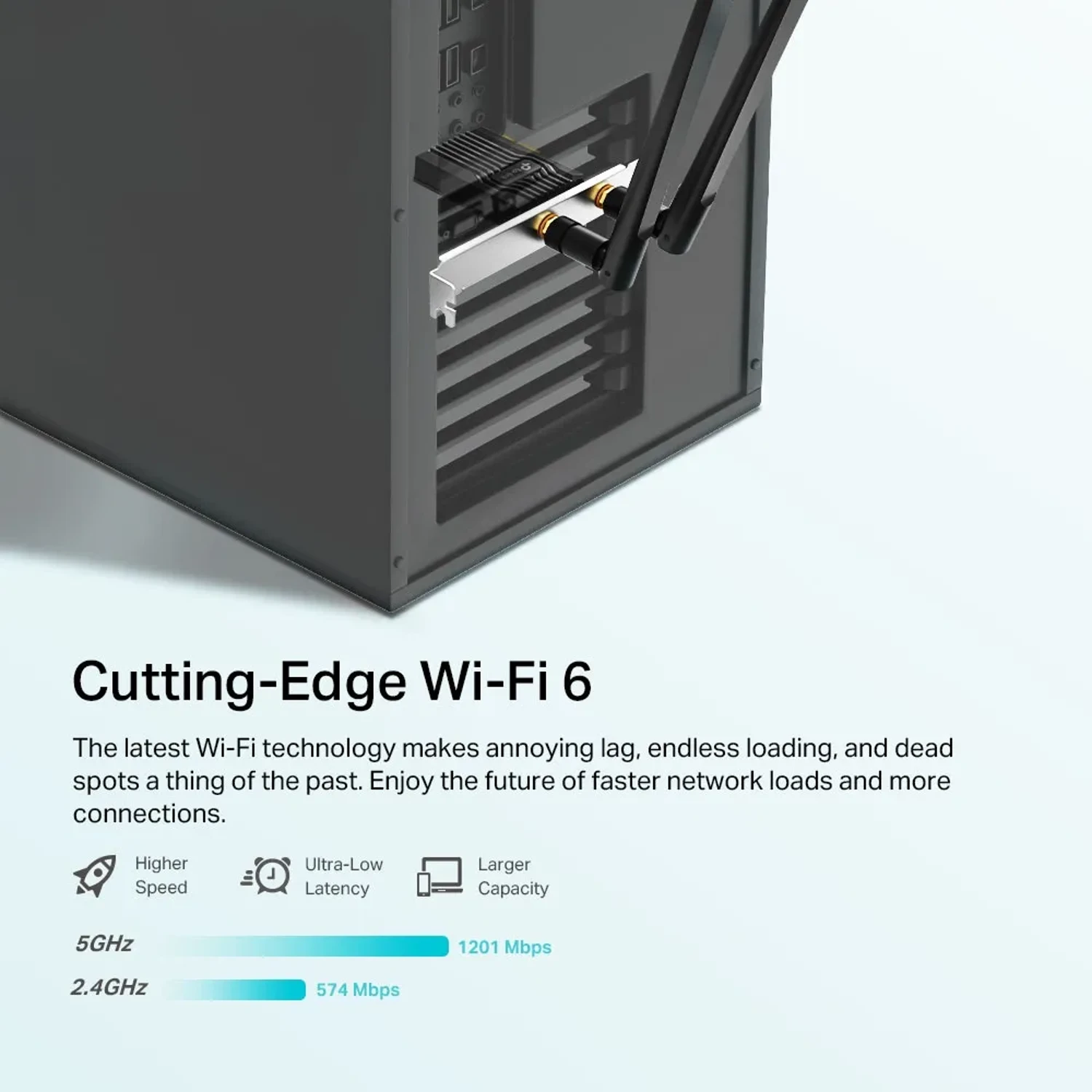 Tarjeta Inalambrica Wifi6+bt Ax1800 — foto 3