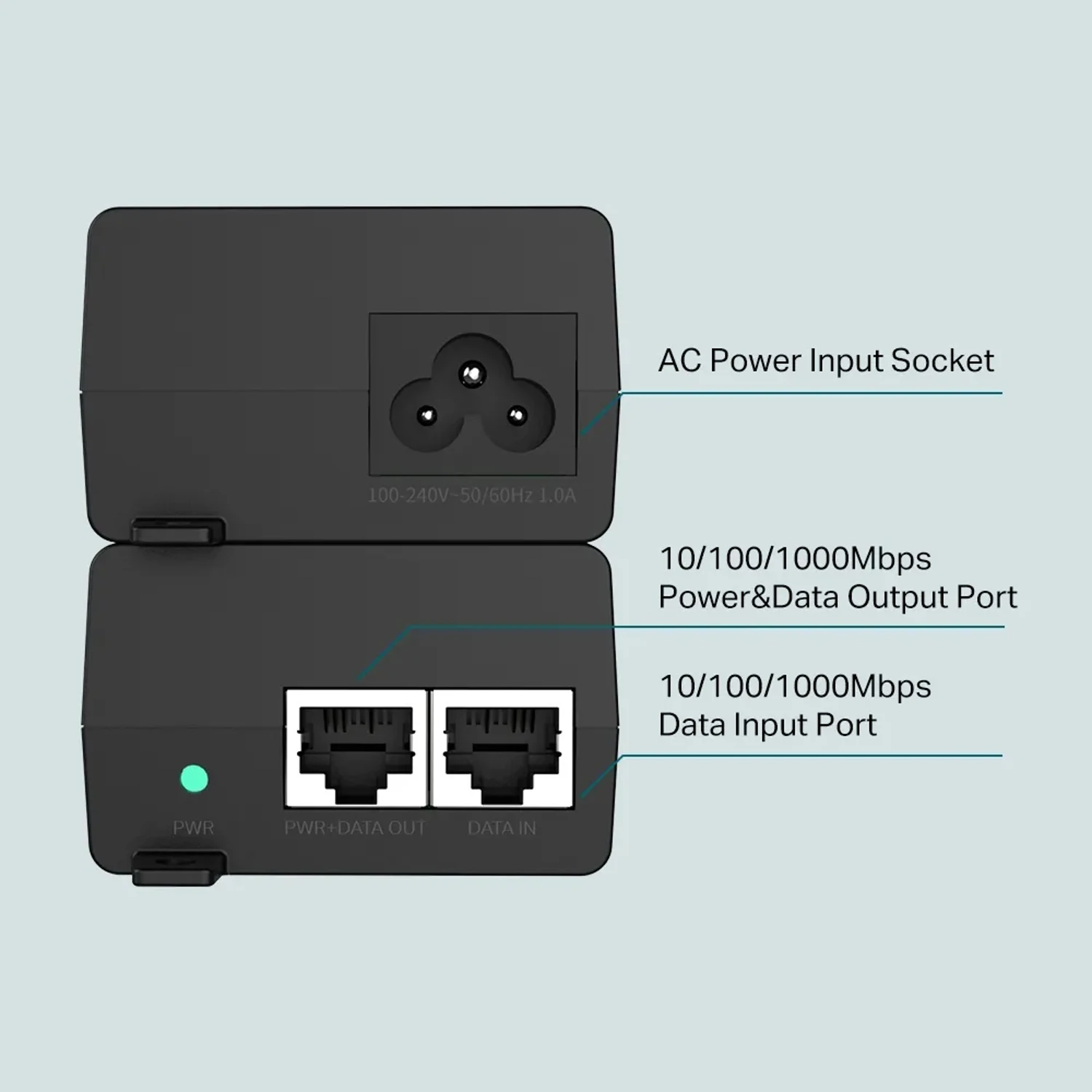 Injector Poe+ Poe160s Norma 802.3af — foto 3