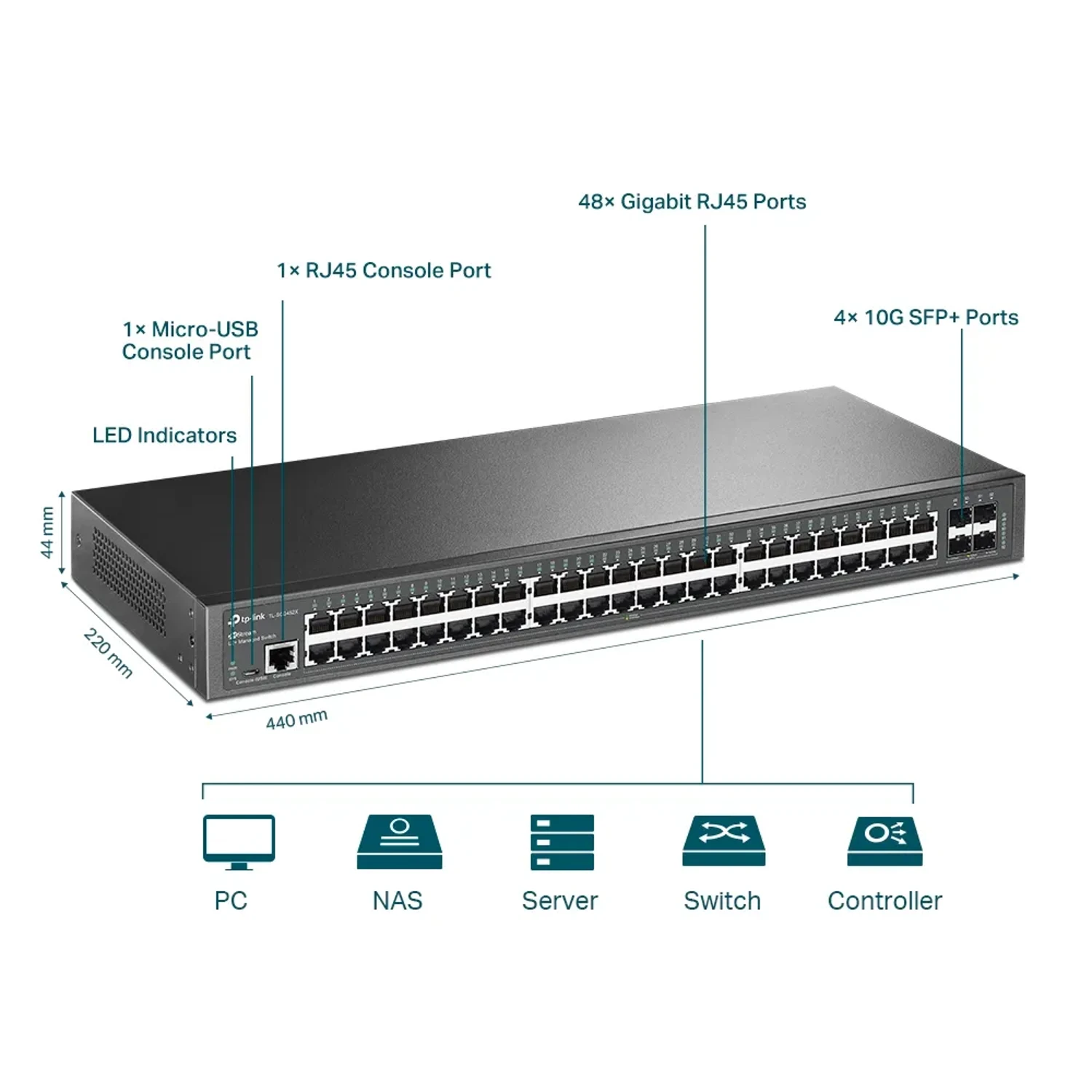 Switch Administrable Jetstream 52 Puerto — foto 4