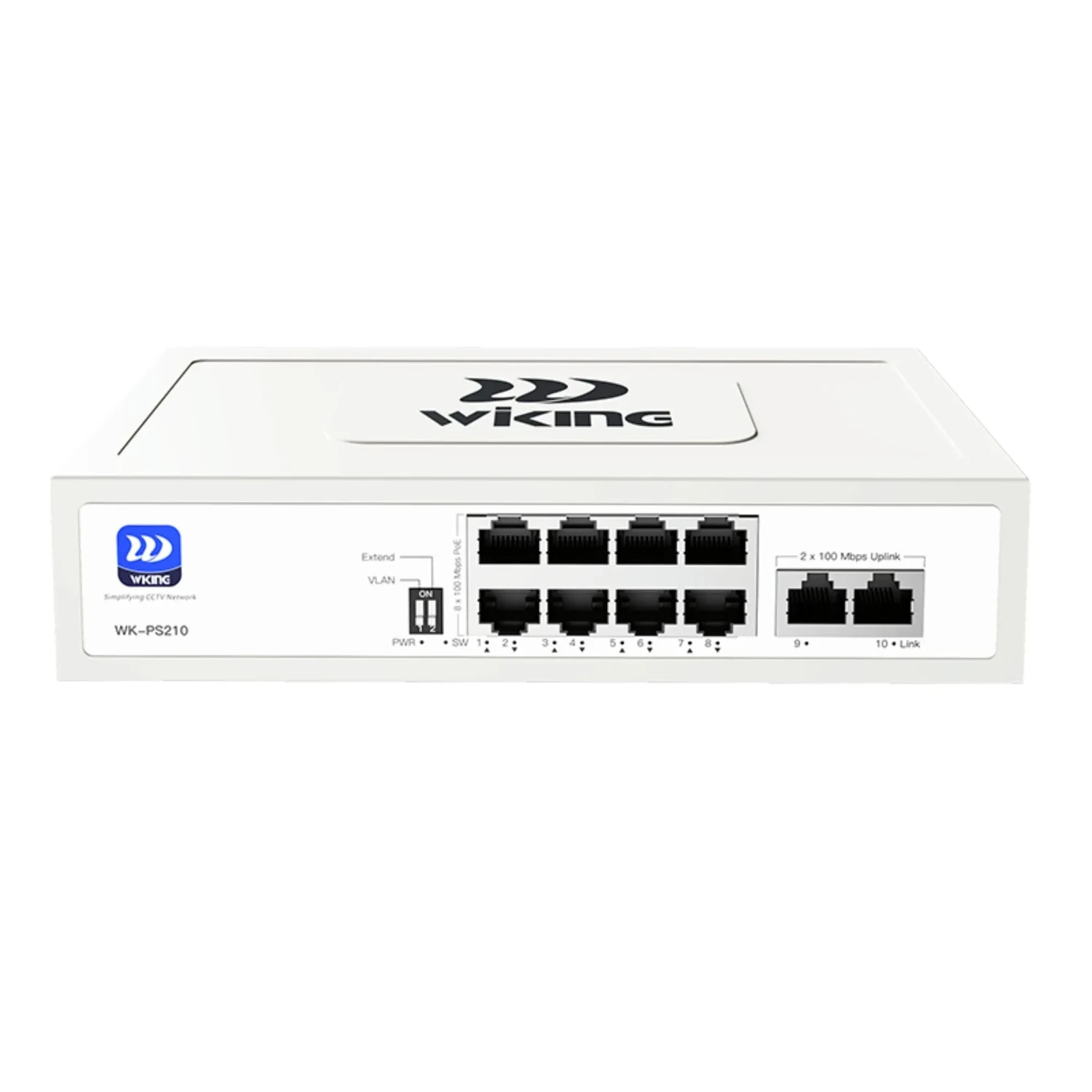 Switch de 10 Puertos 10/100 POE 8 Puert — foto 1