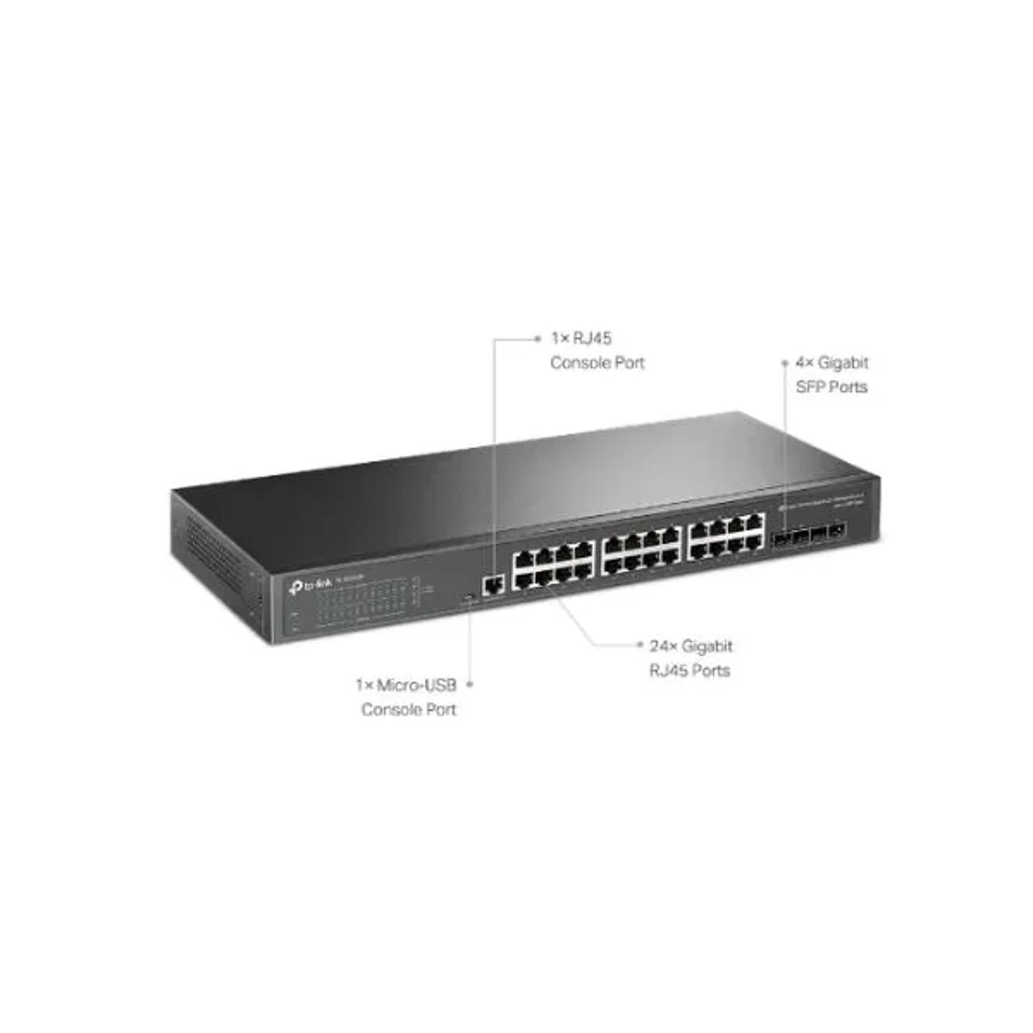 Switch Jetstream 24 Gigabit L2 4 SFP — foto 2