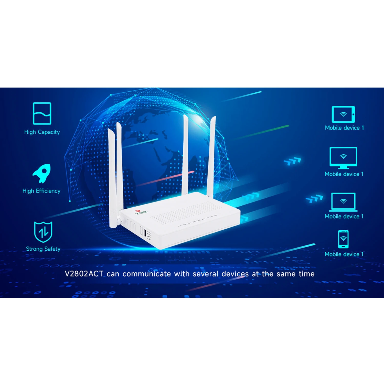 ONU Modual 1 Xpon+2ge+wifi5+usb 3.0+catv — foto 3