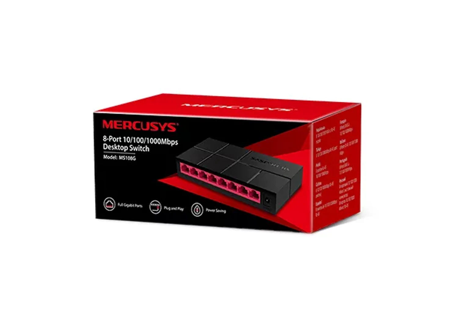Switch 8 Puertos Gigabit Ms108g — foto 4